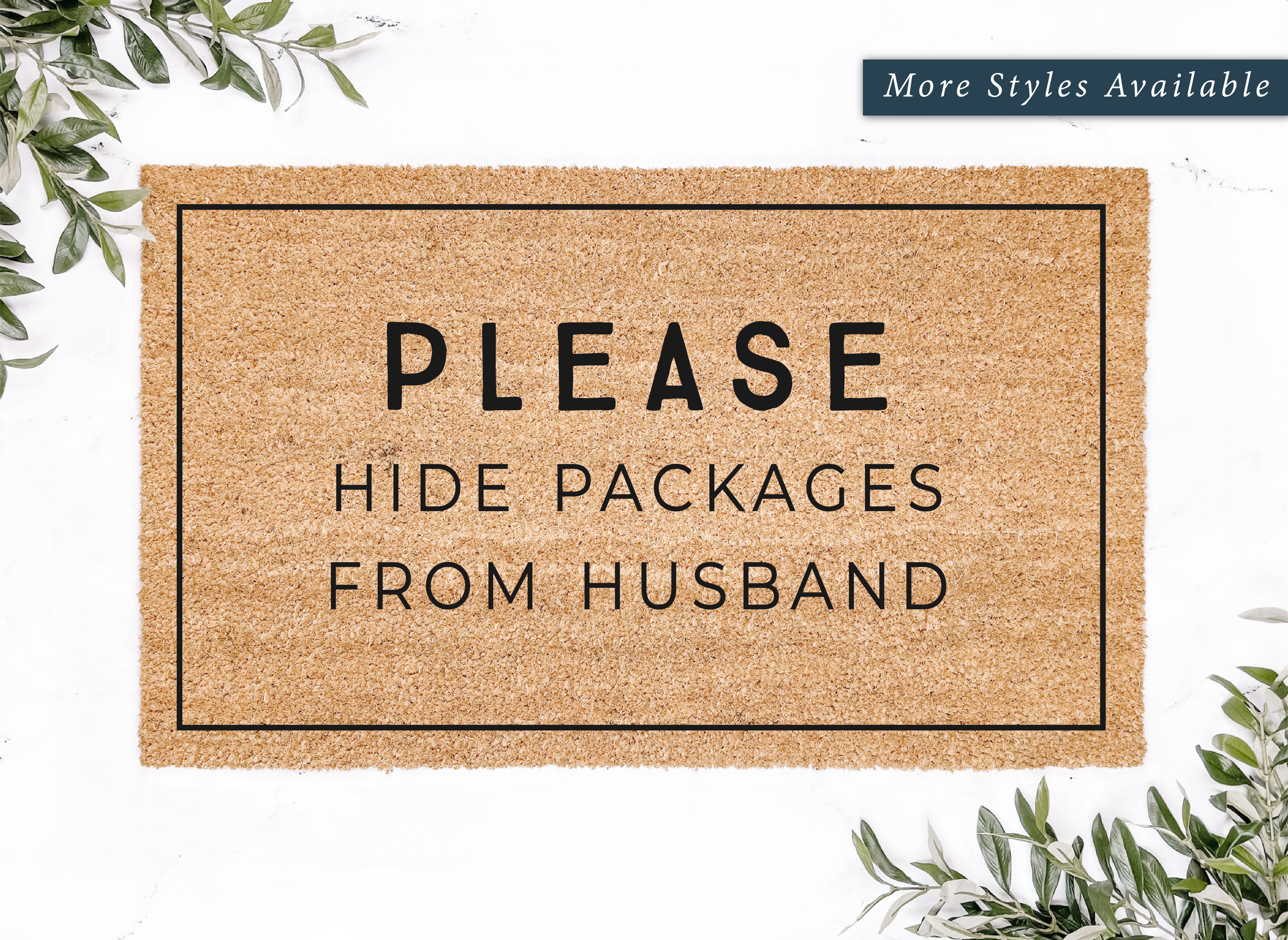 Please Hide Packages Doormat
