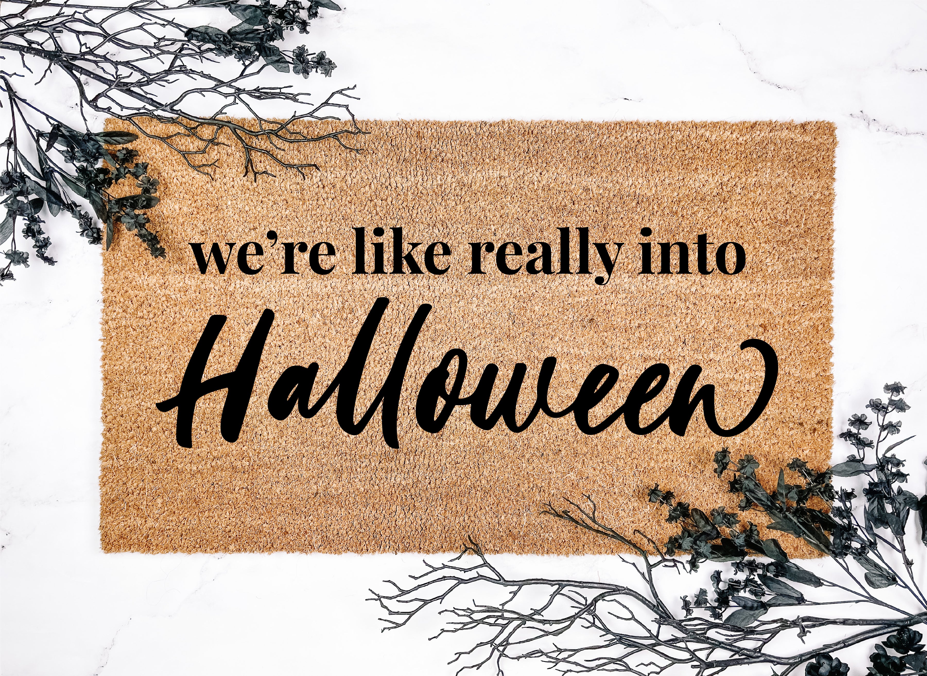 We're Like Really Into Halloween Doormat