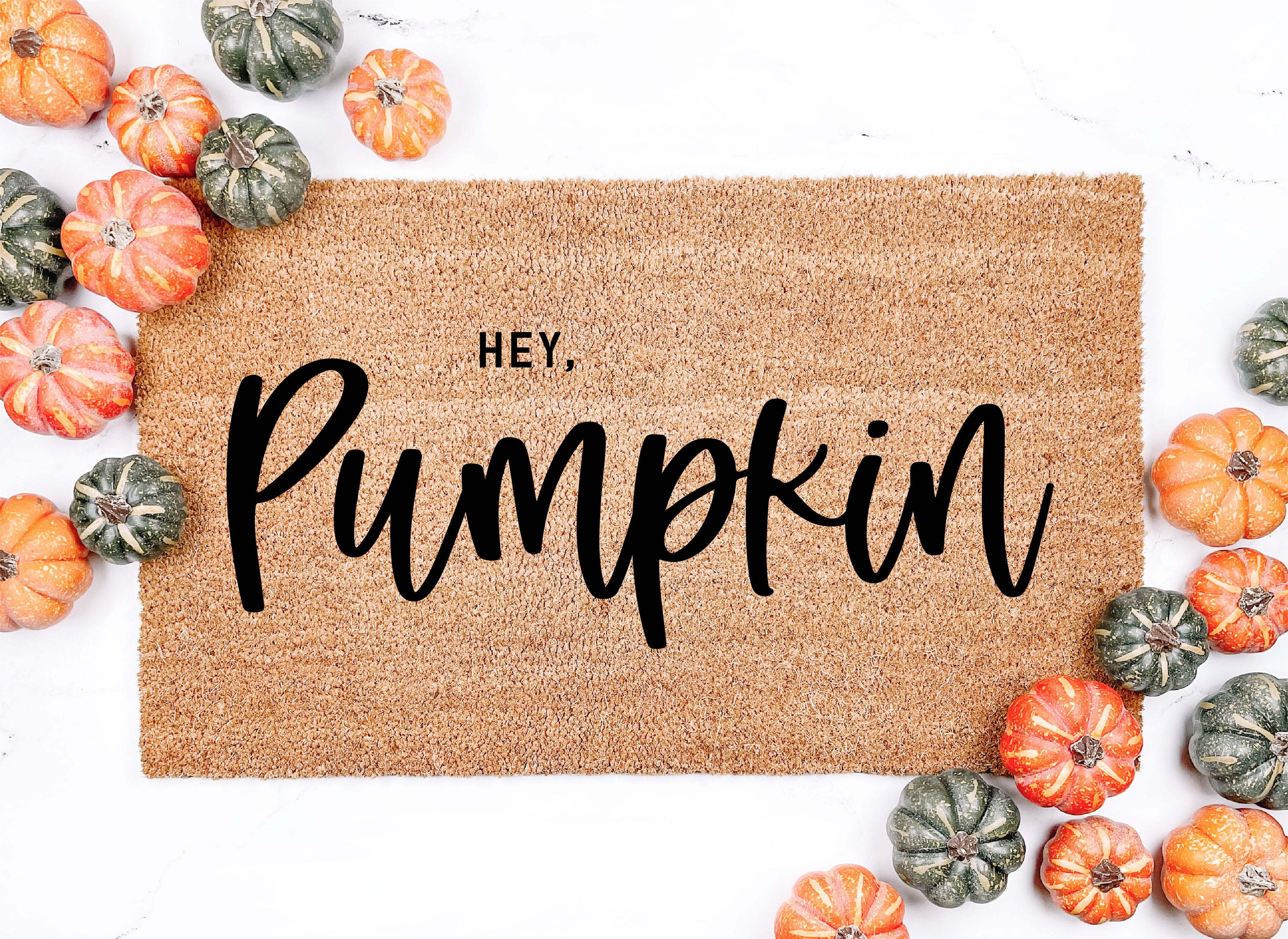 Hey Pumpkin Doormat