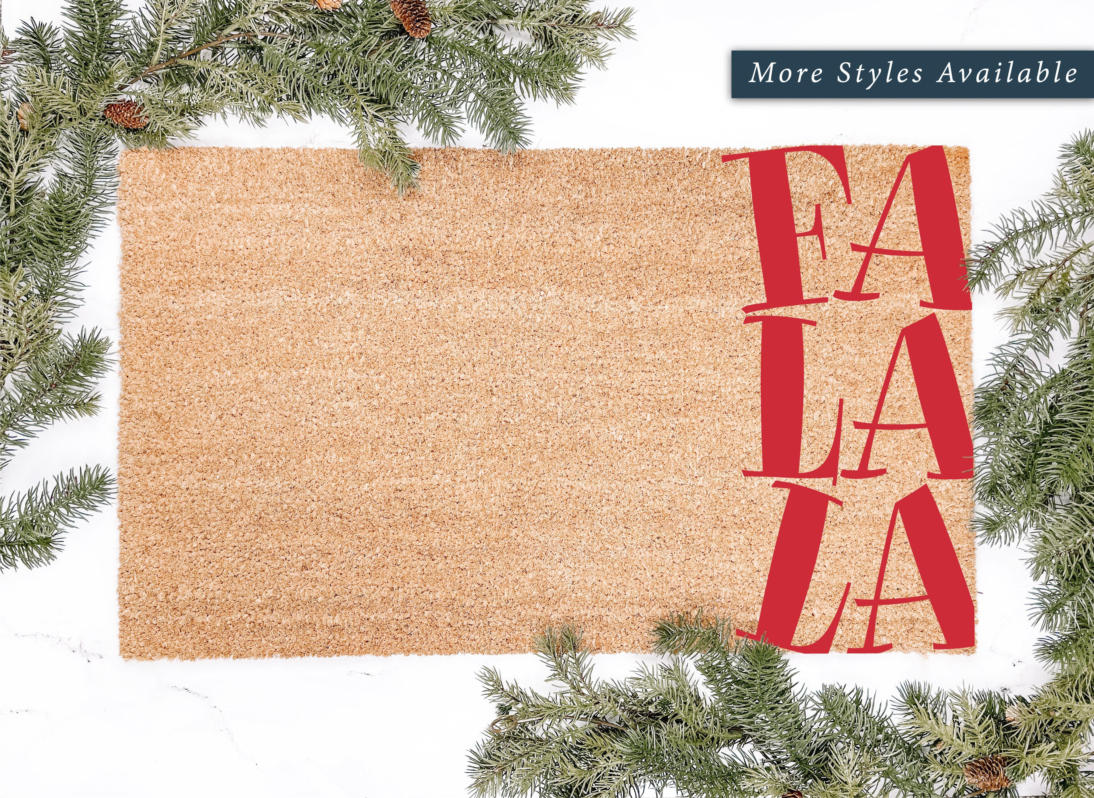 Fa La La Red Doormat