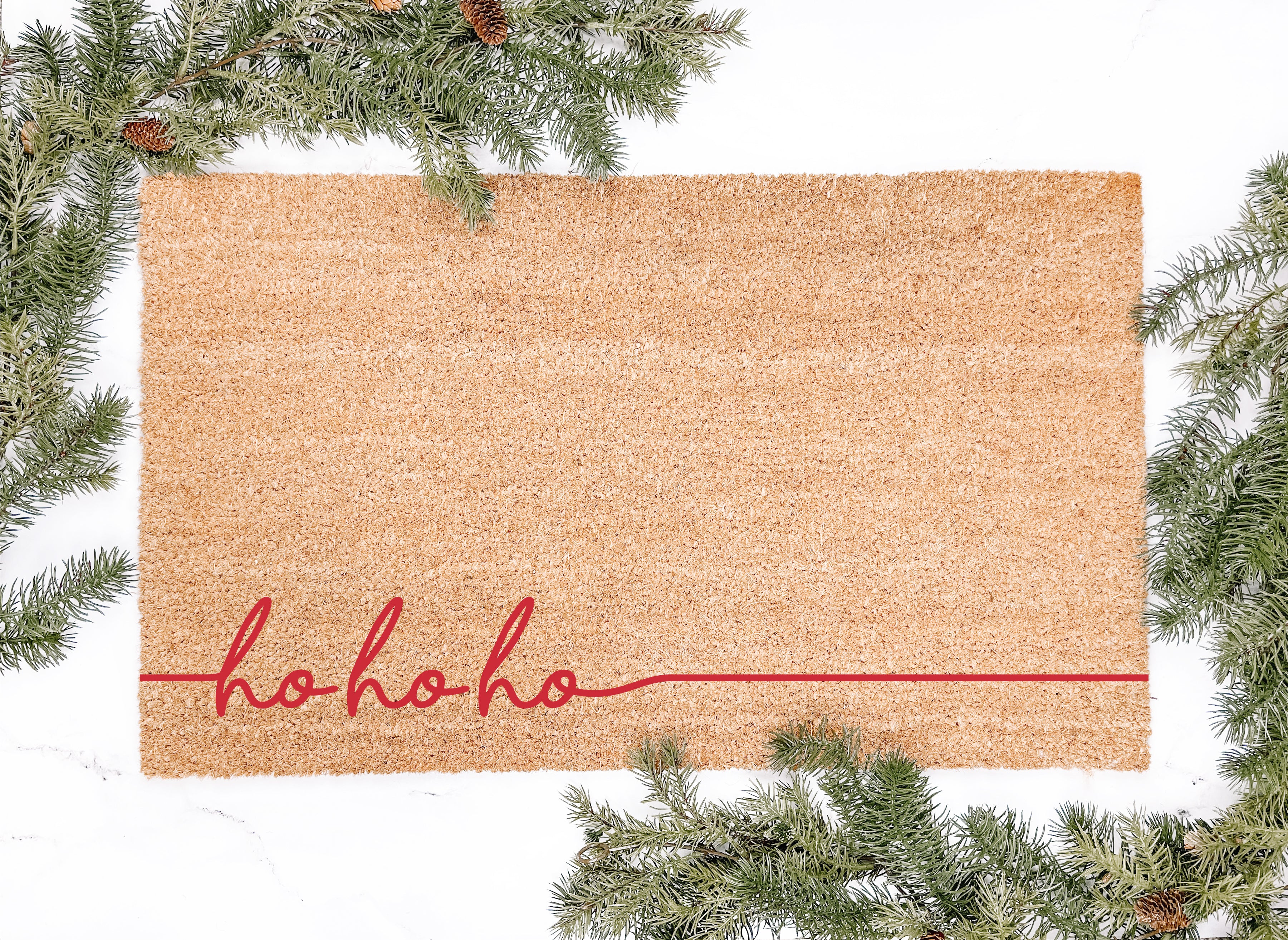 Ho Ho Ho Red Doormat
