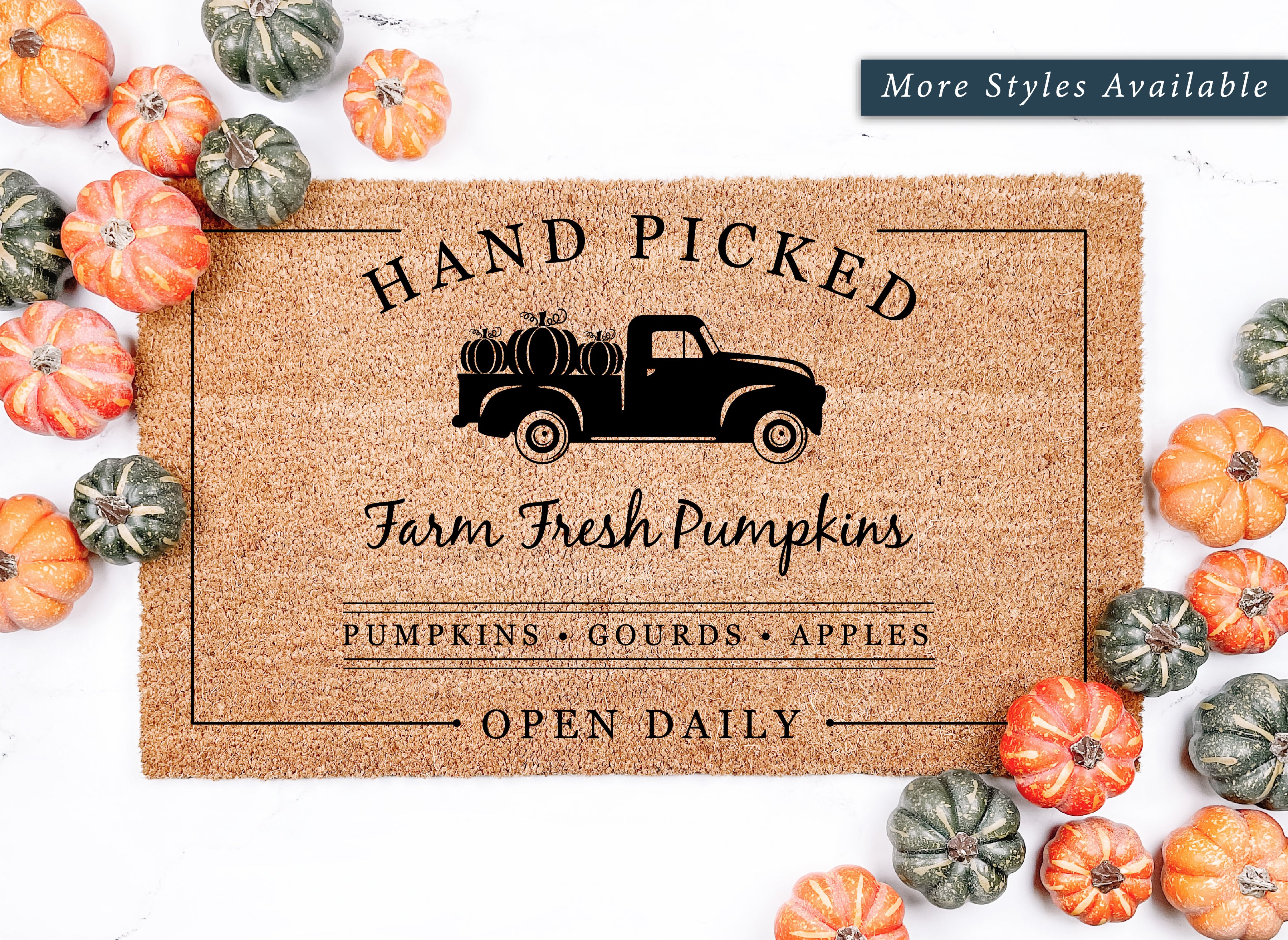 Farm Fresh Pumpkins Doormat