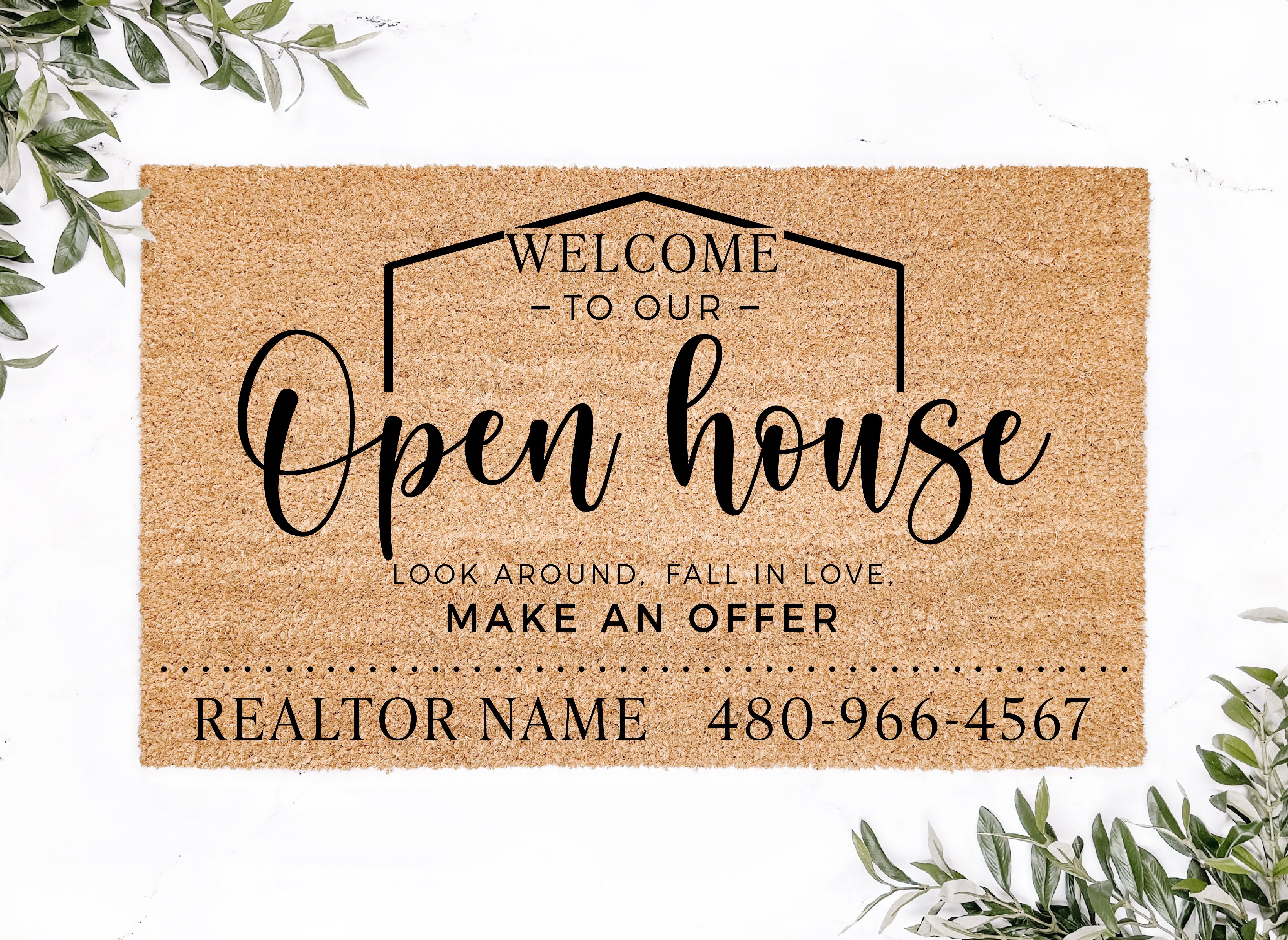 Welcome to our Open House Doormat