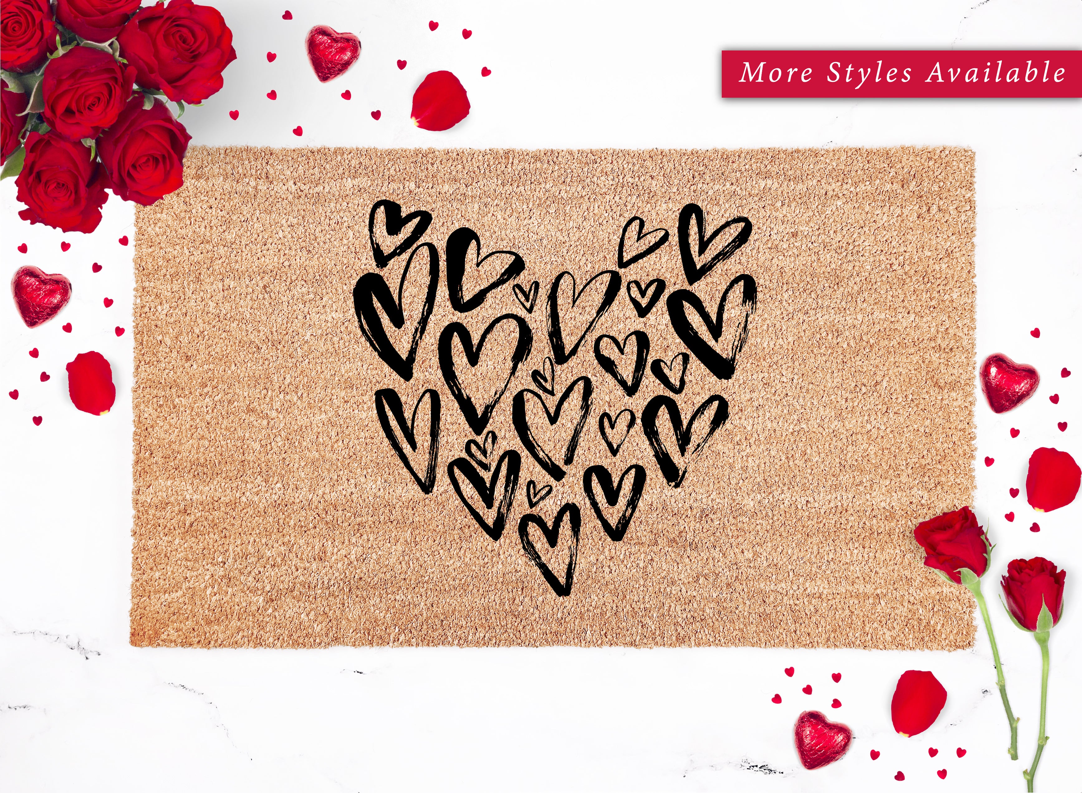 Heart Cluster Doormat