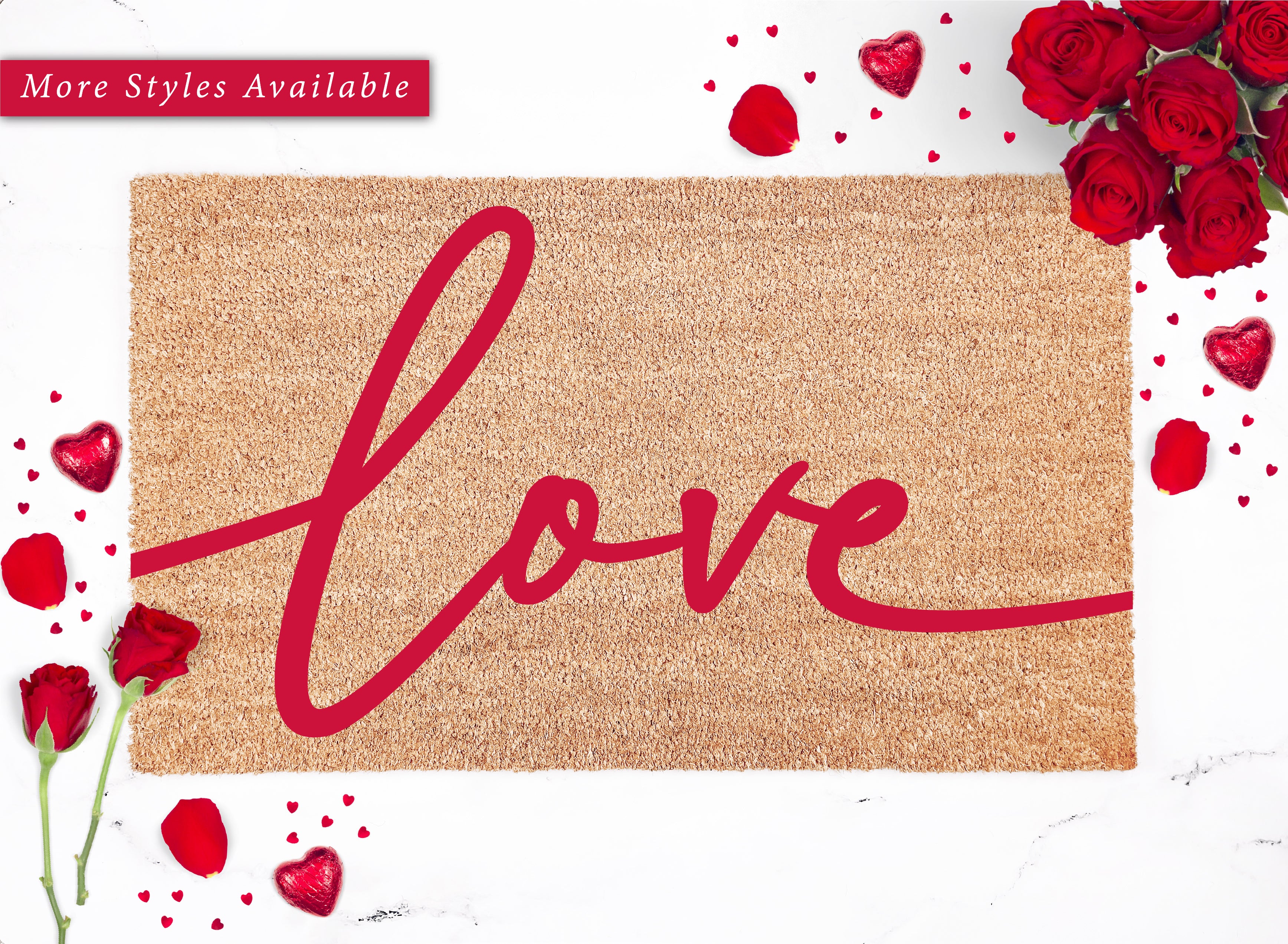 Love Modern Farmhouse Script Doormat