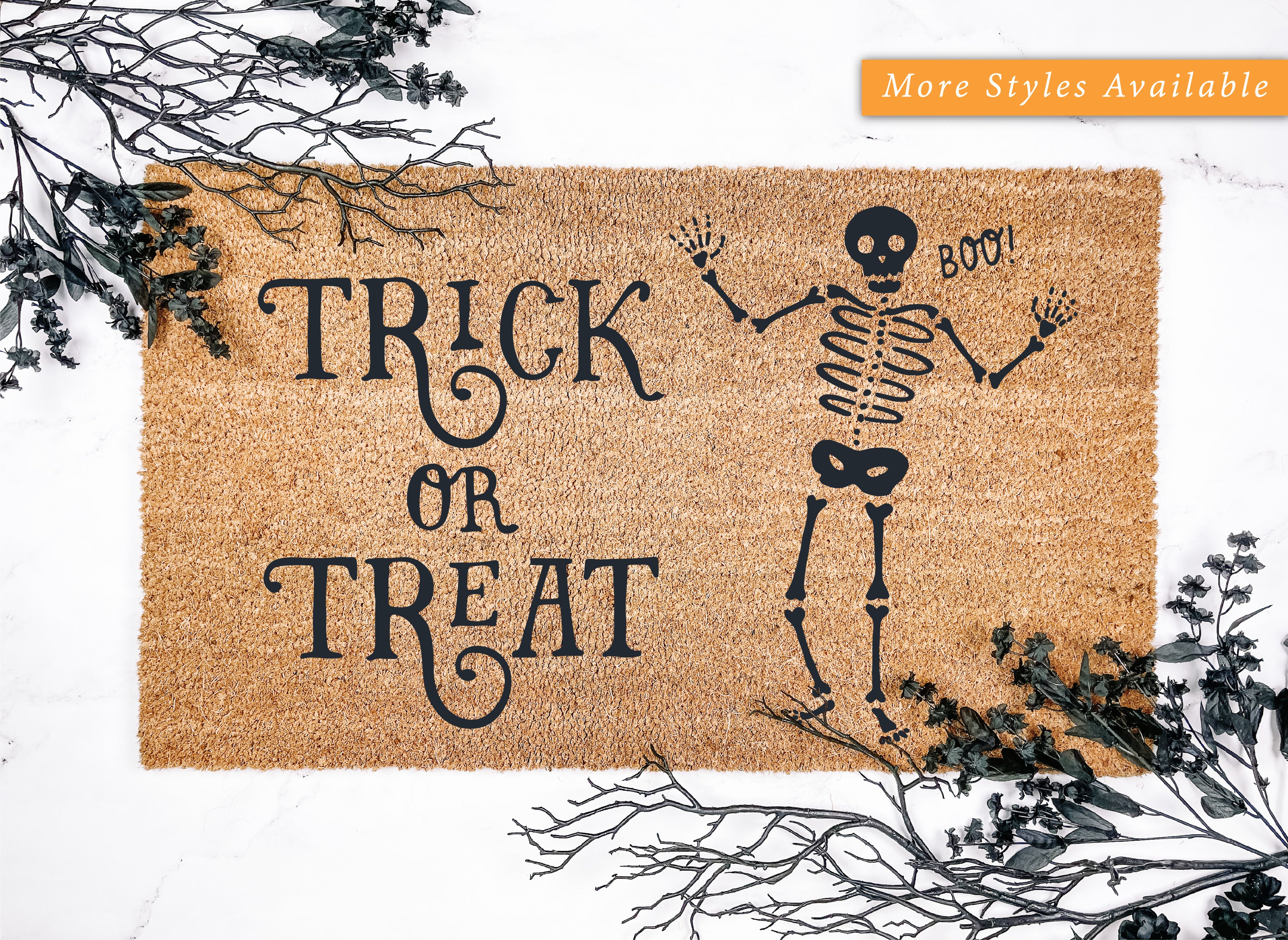 Trick or Treat Wipe Your Feet Doormat
