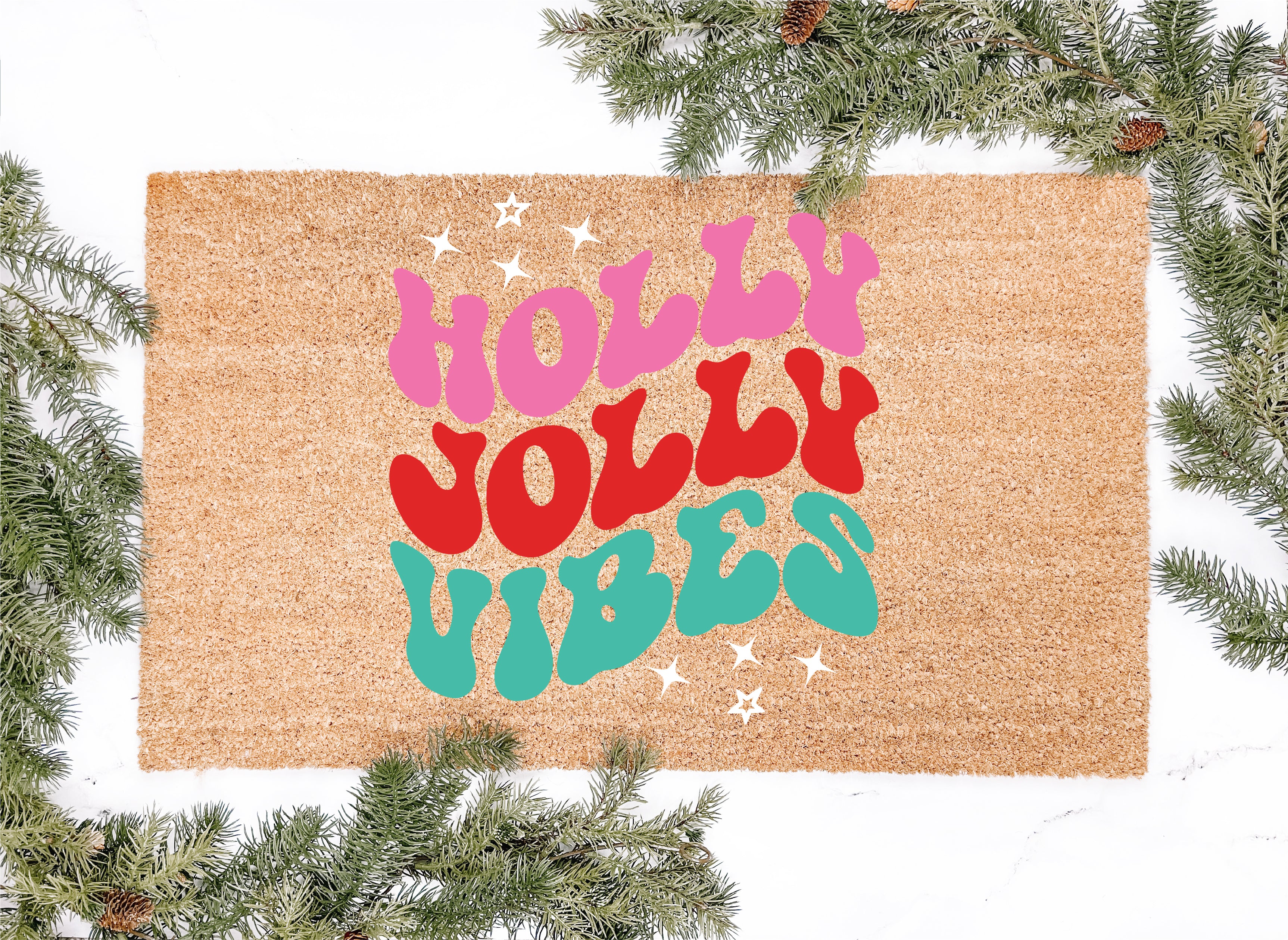 Holly Jolly Vibes Doormat