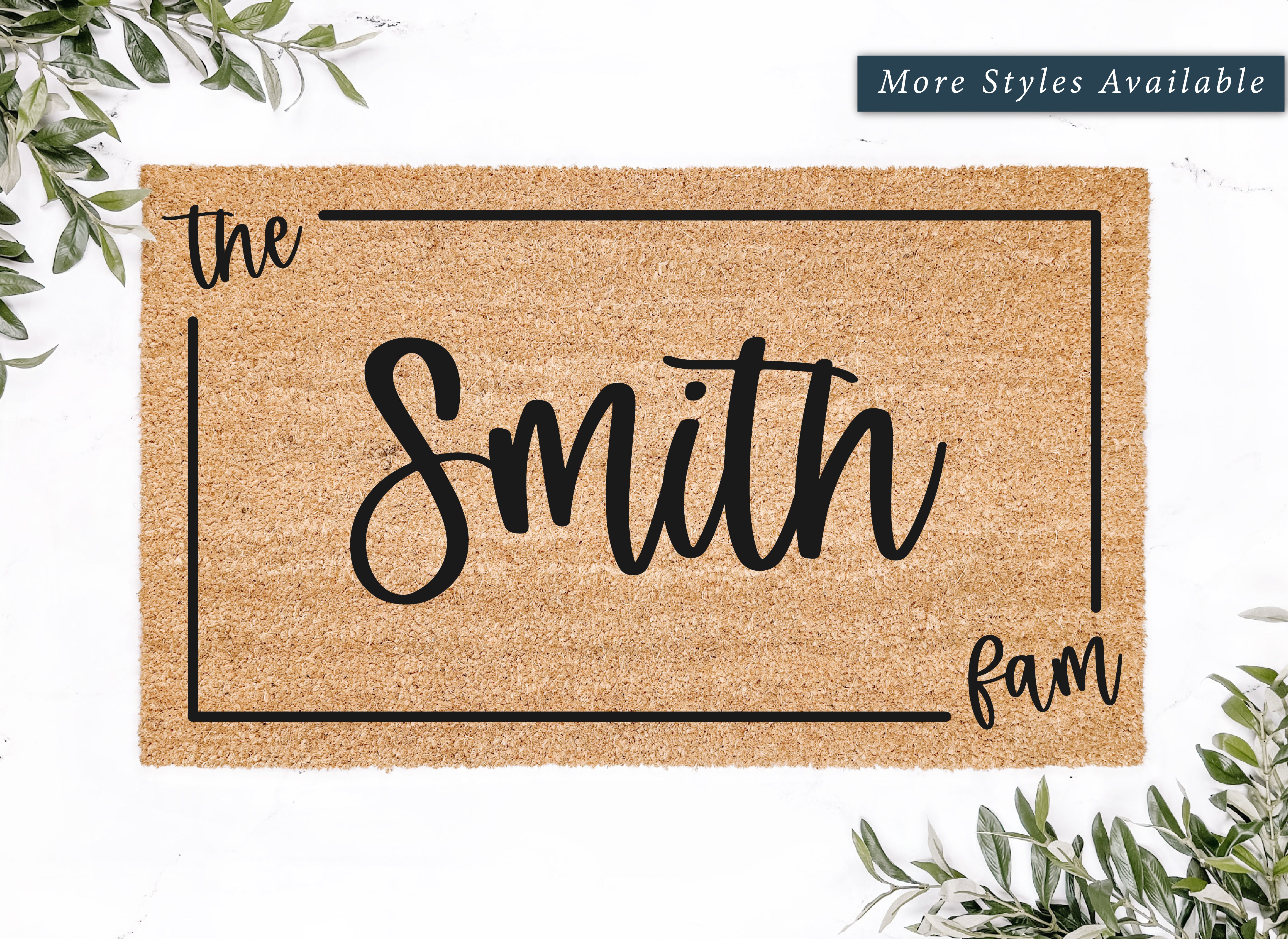 Personalized The Fam Doormat v2