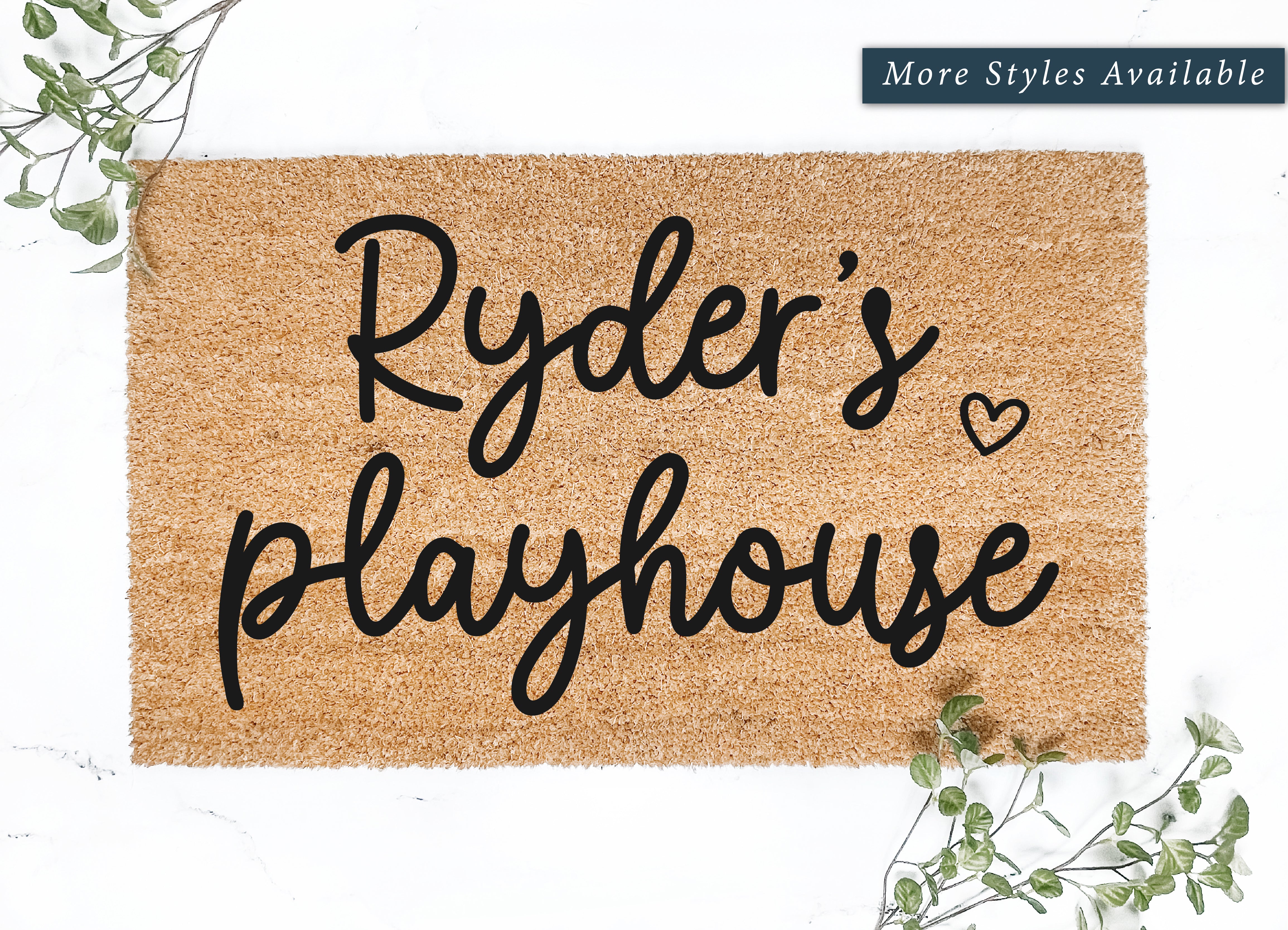 Personalized Kid's Name Playhouse Doormat