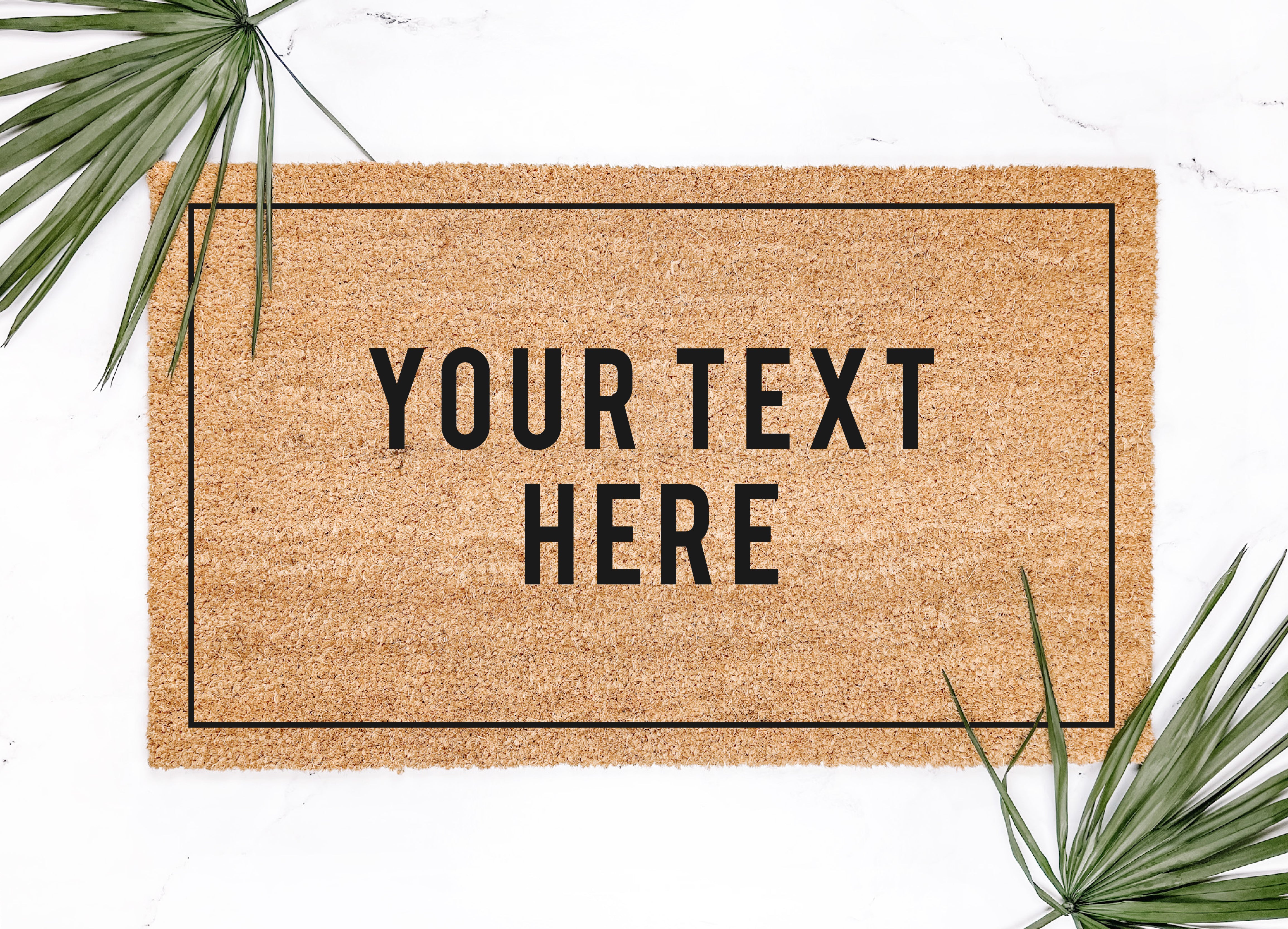 Custom Bold Font Doormat