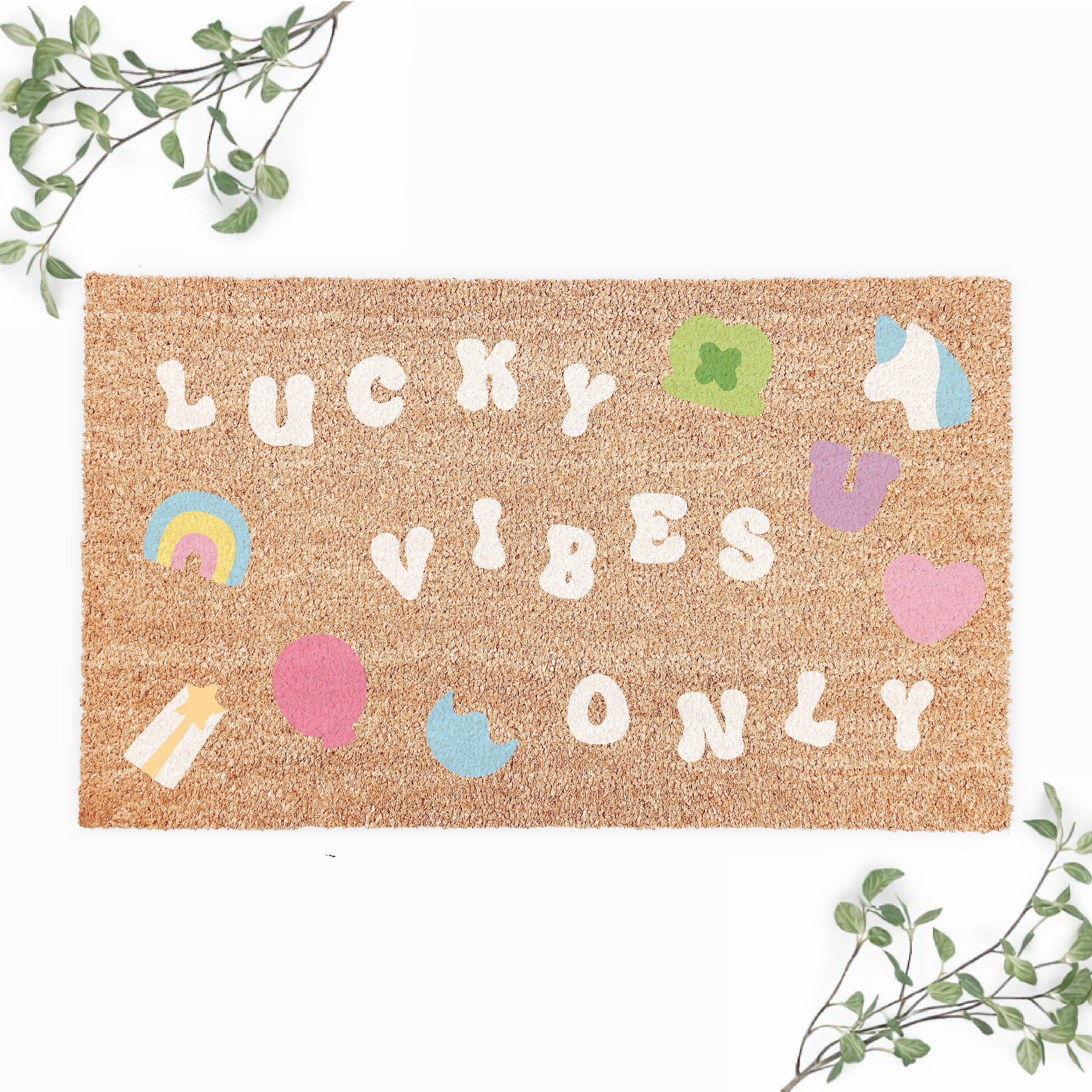 Lucky Vibes Only Doormat