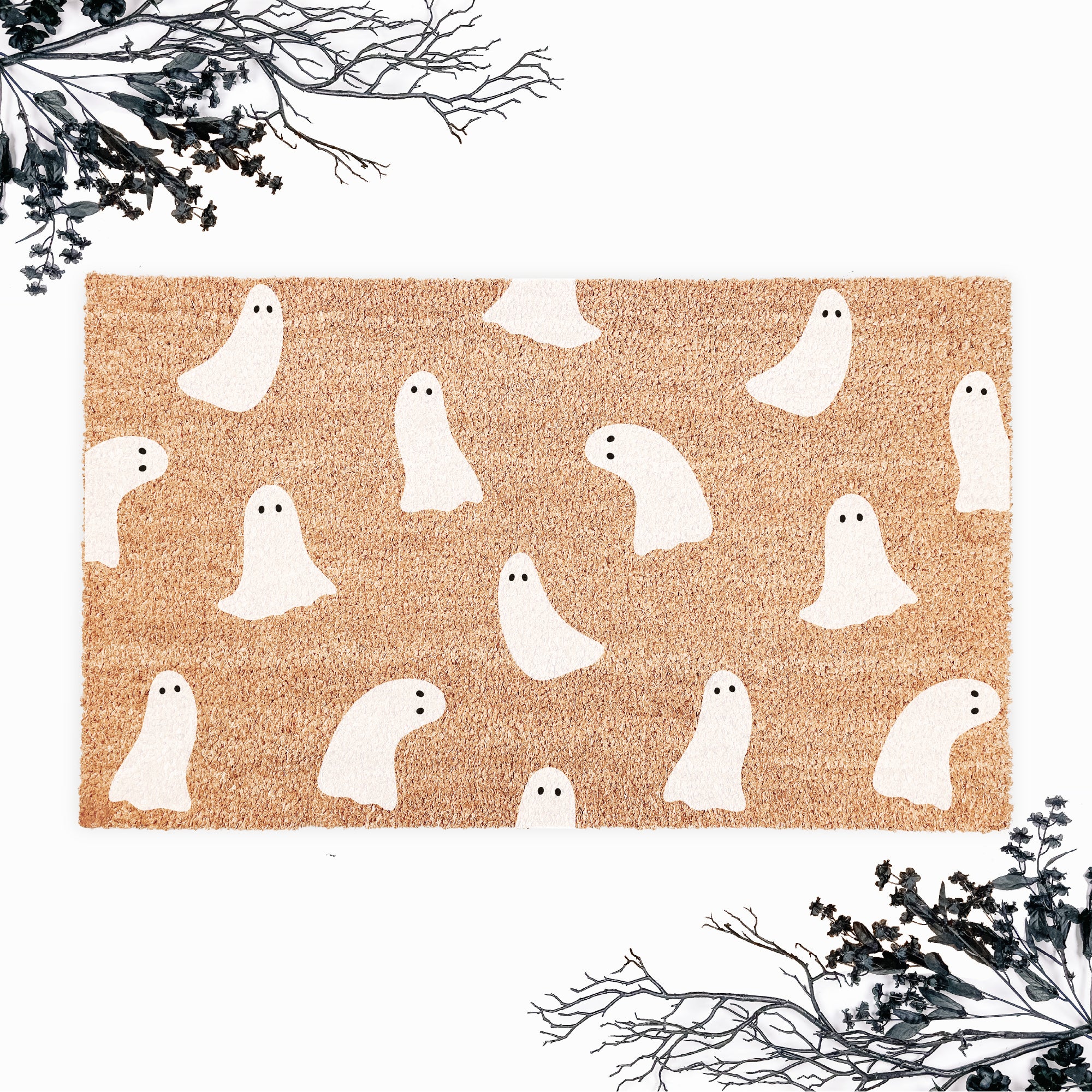 Minimal Ghost Halloween Doormat