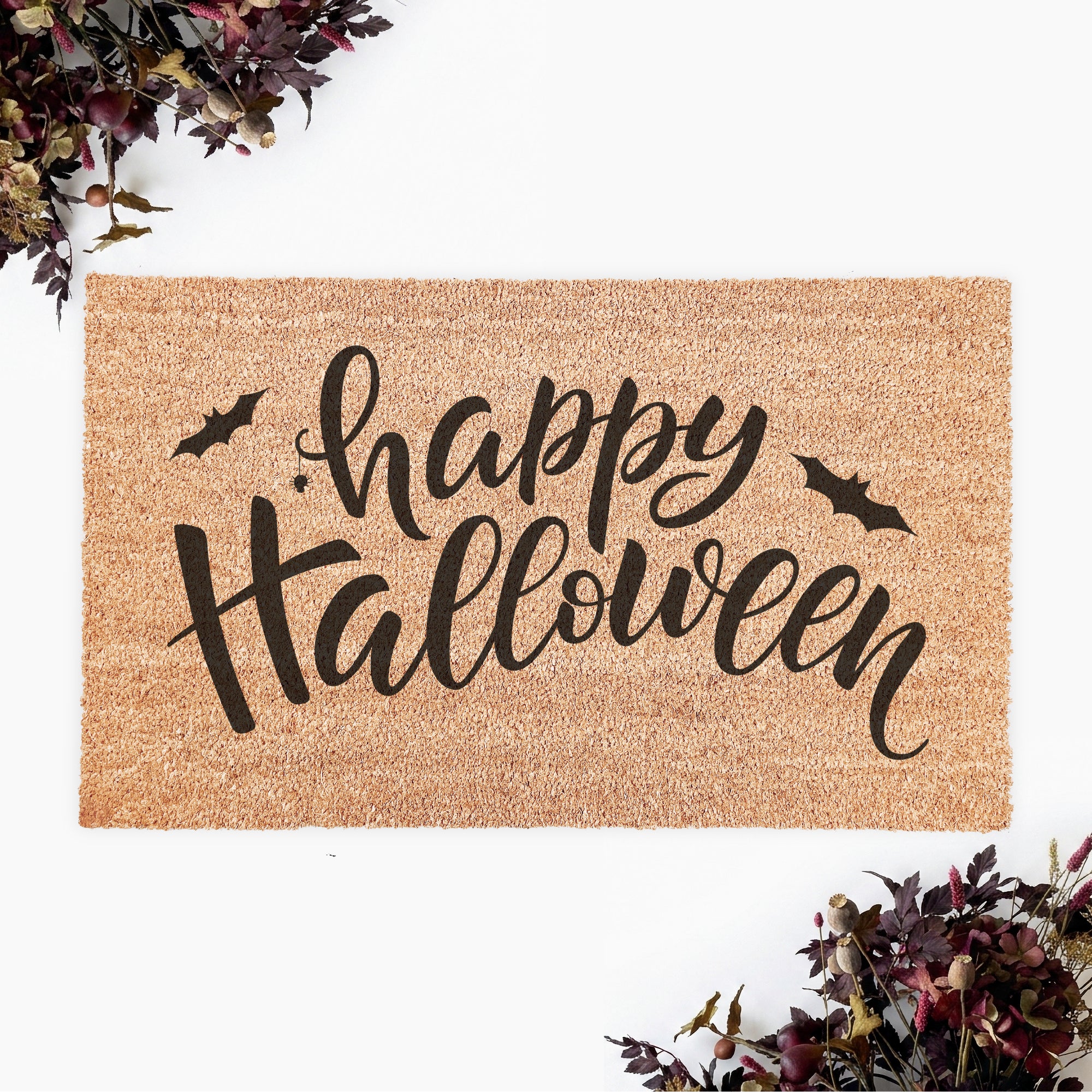 Happy Halloween Bat Doormat