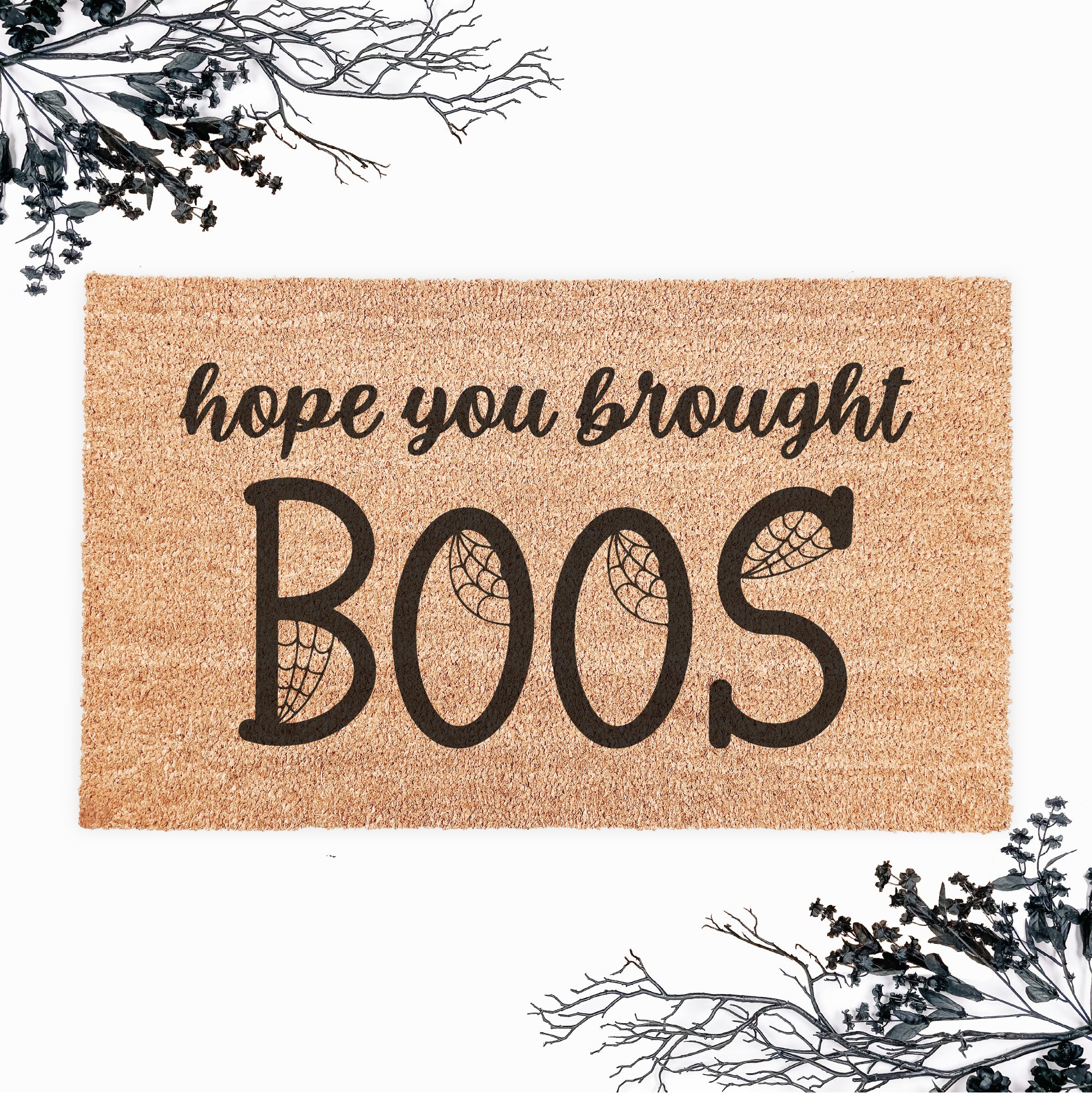 Hope You Brought BOOS Halloween Doormat