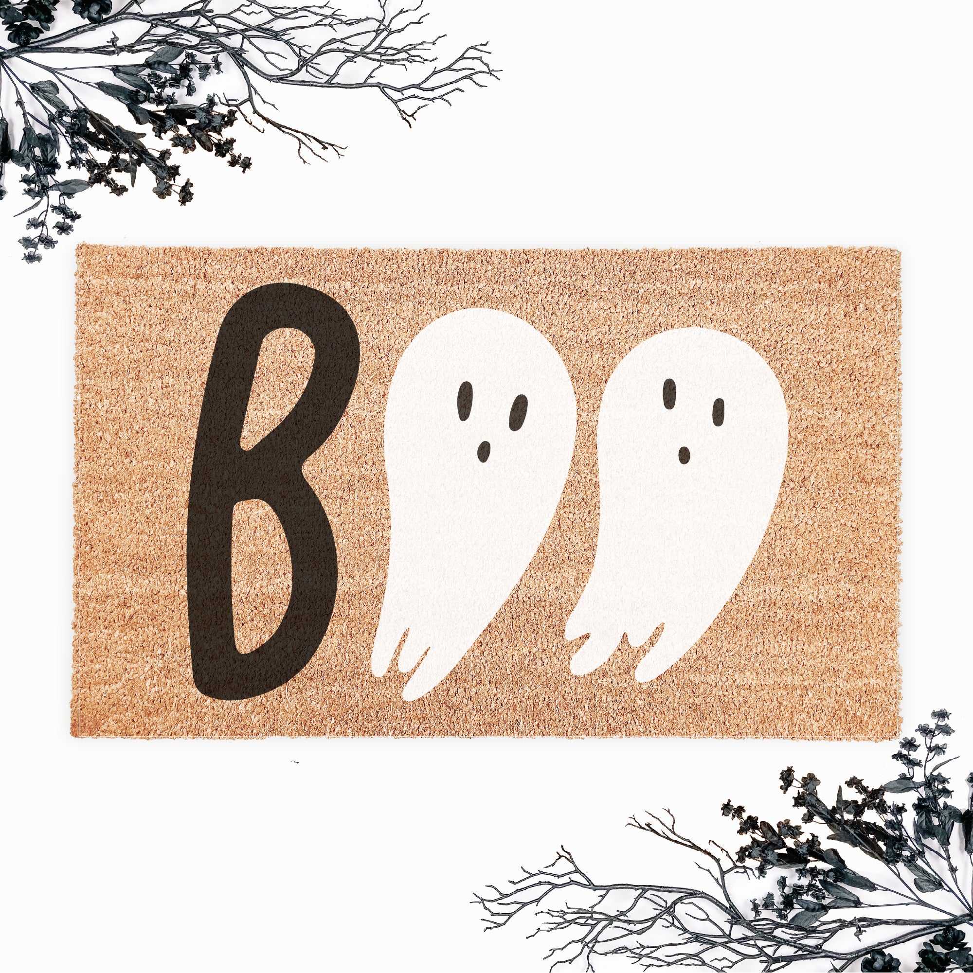 Boo! Spooky Ghost Halloween Doormat