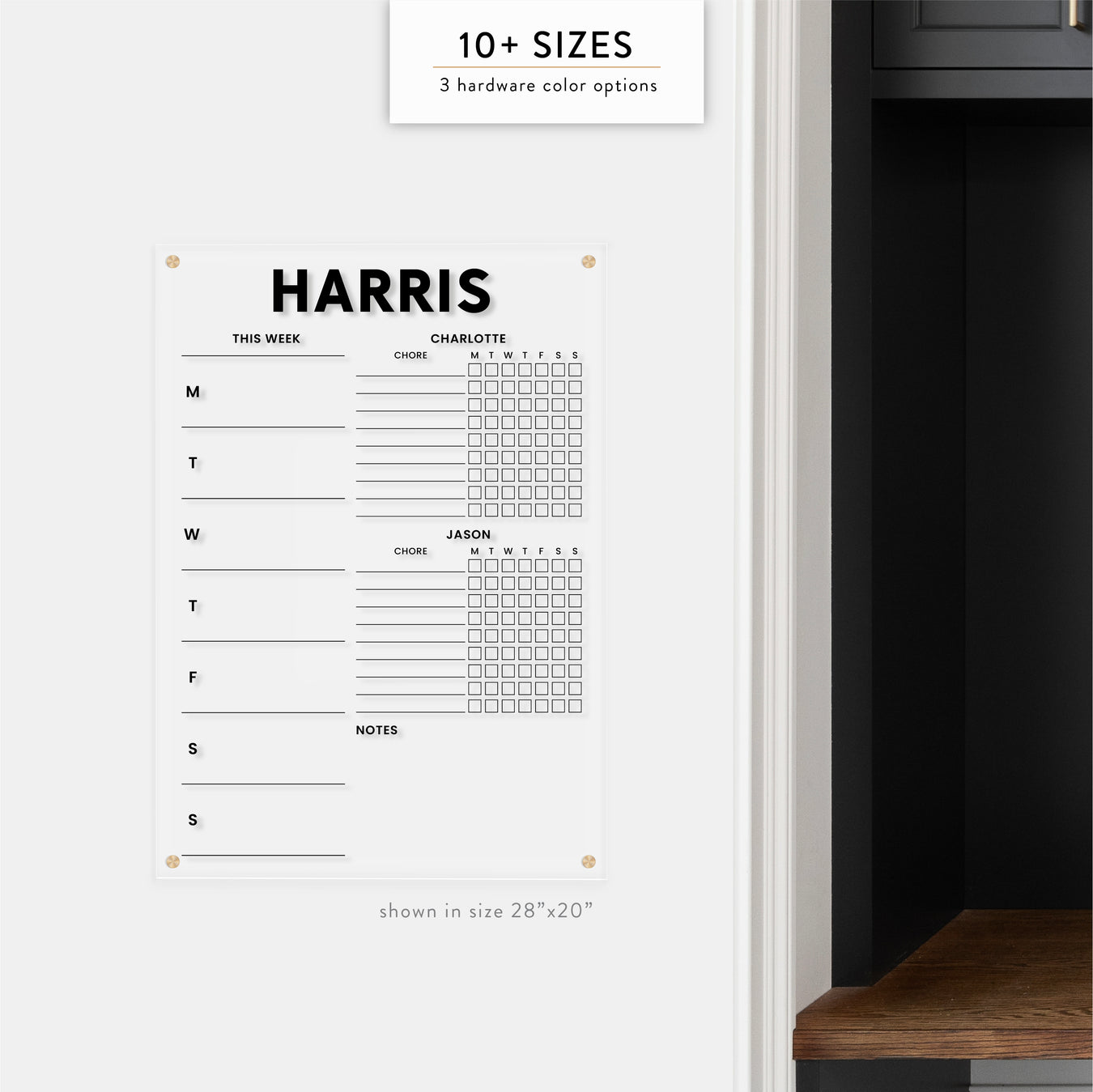 Acrylic Wall Mount Calendars