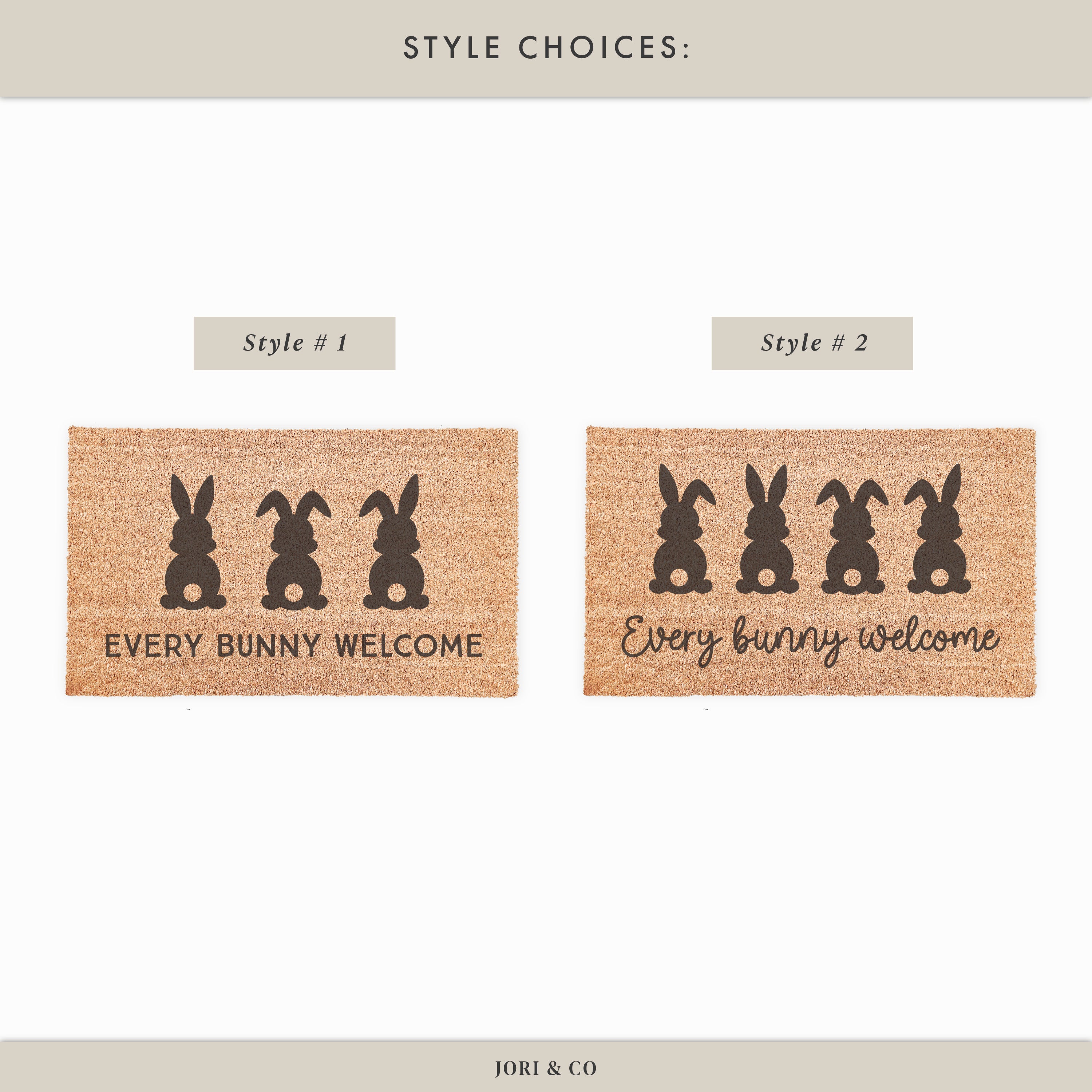 Every Bunny Welcome Easter Doormat