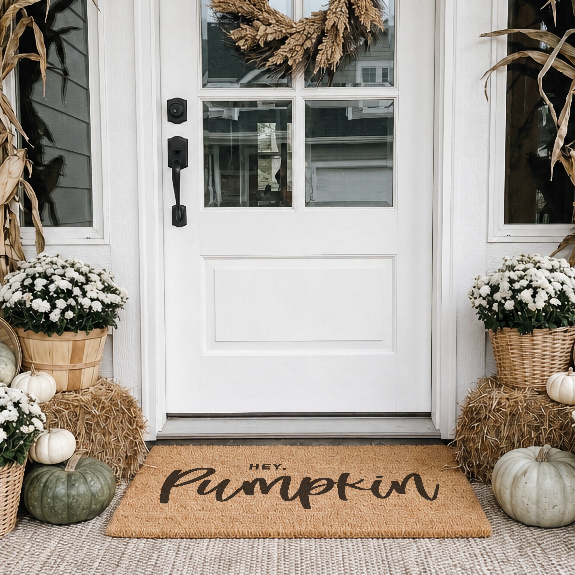 Hey Pumpkin Fall Doormat
