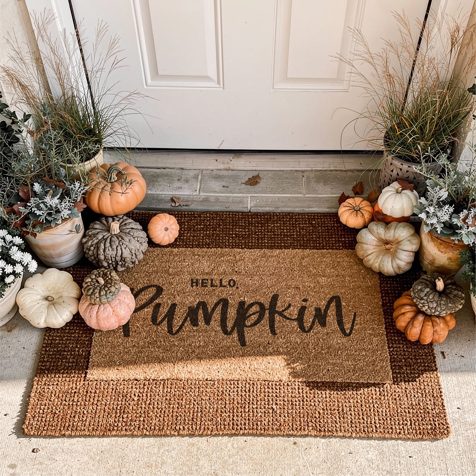 Hello Pumpkin Doormat