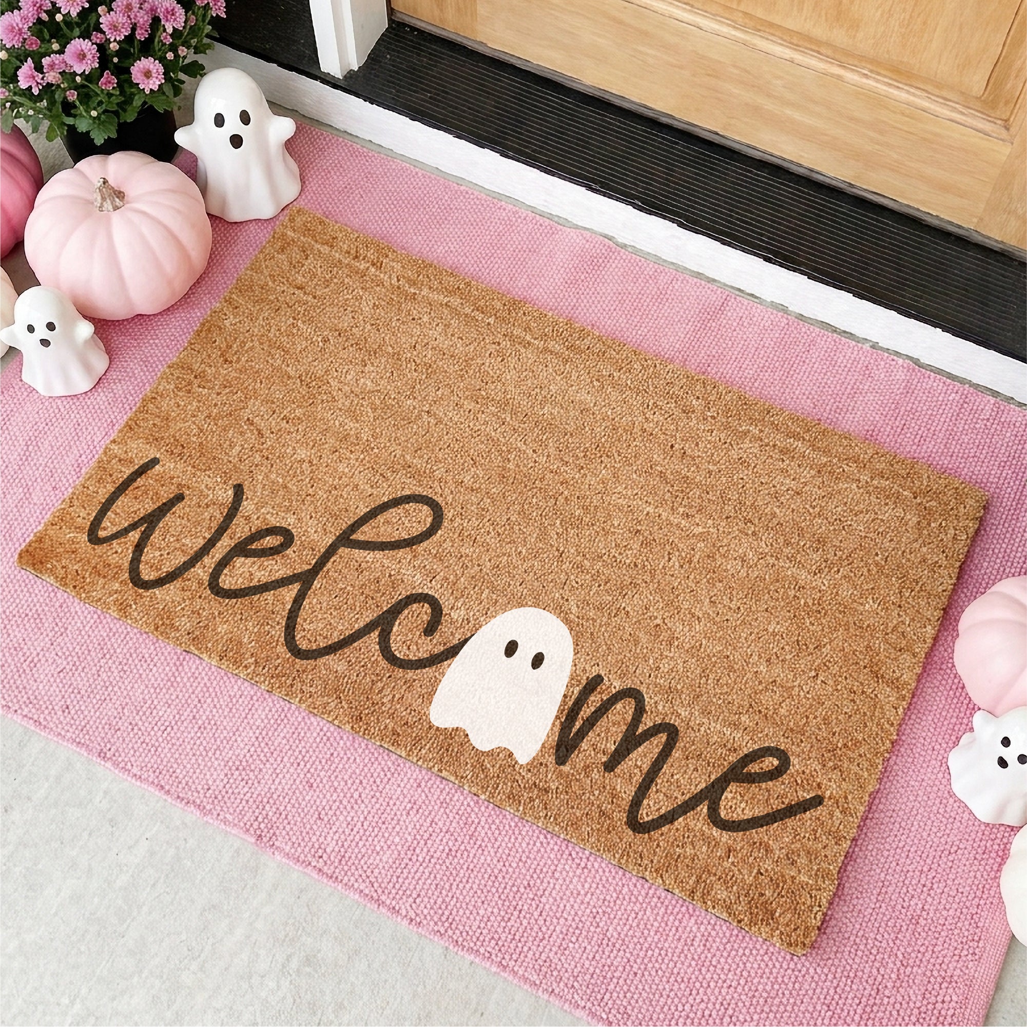 Ghost Doormat, Welcome Halloween Doormat