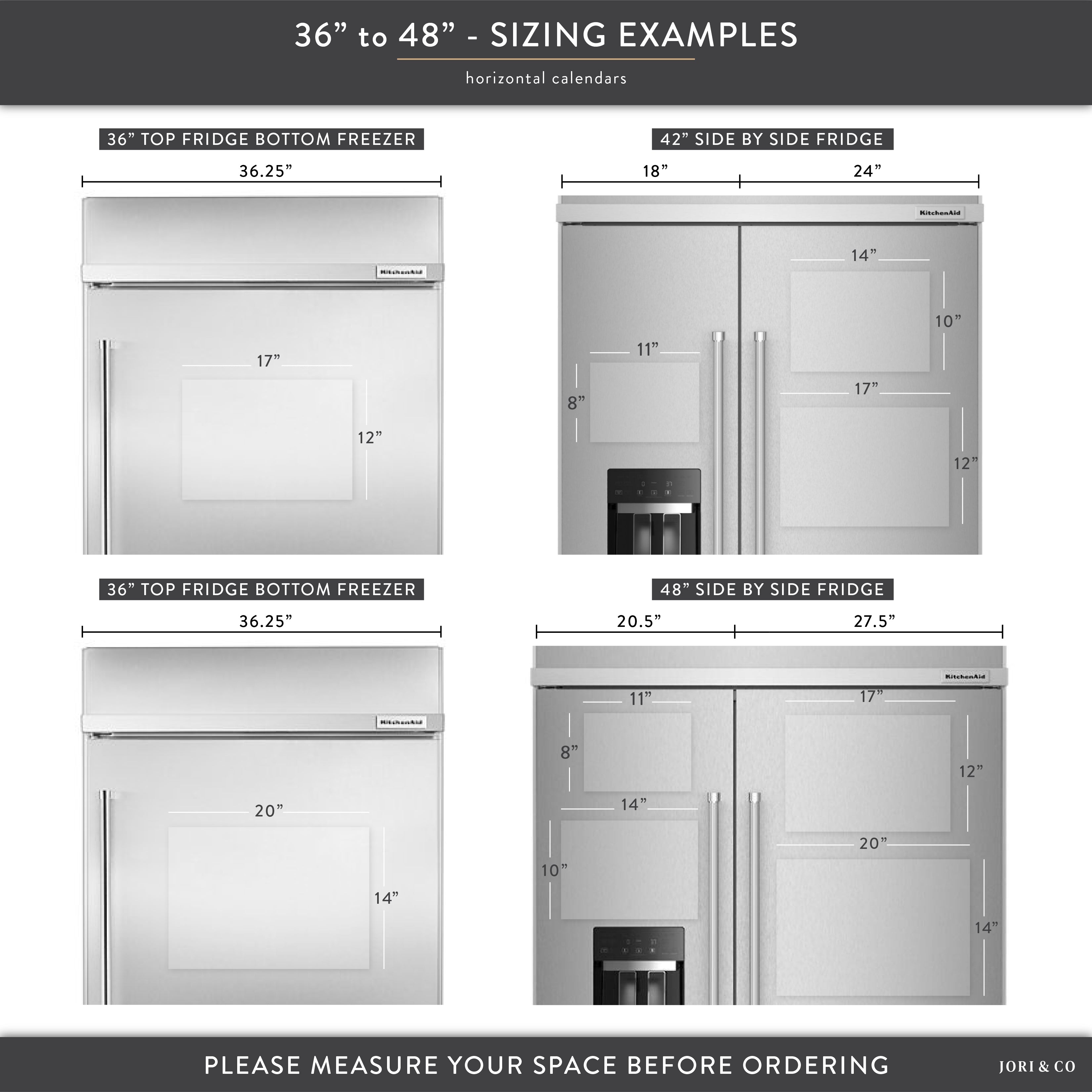 Weekly Magnetic Acrylic Fridge Calendar