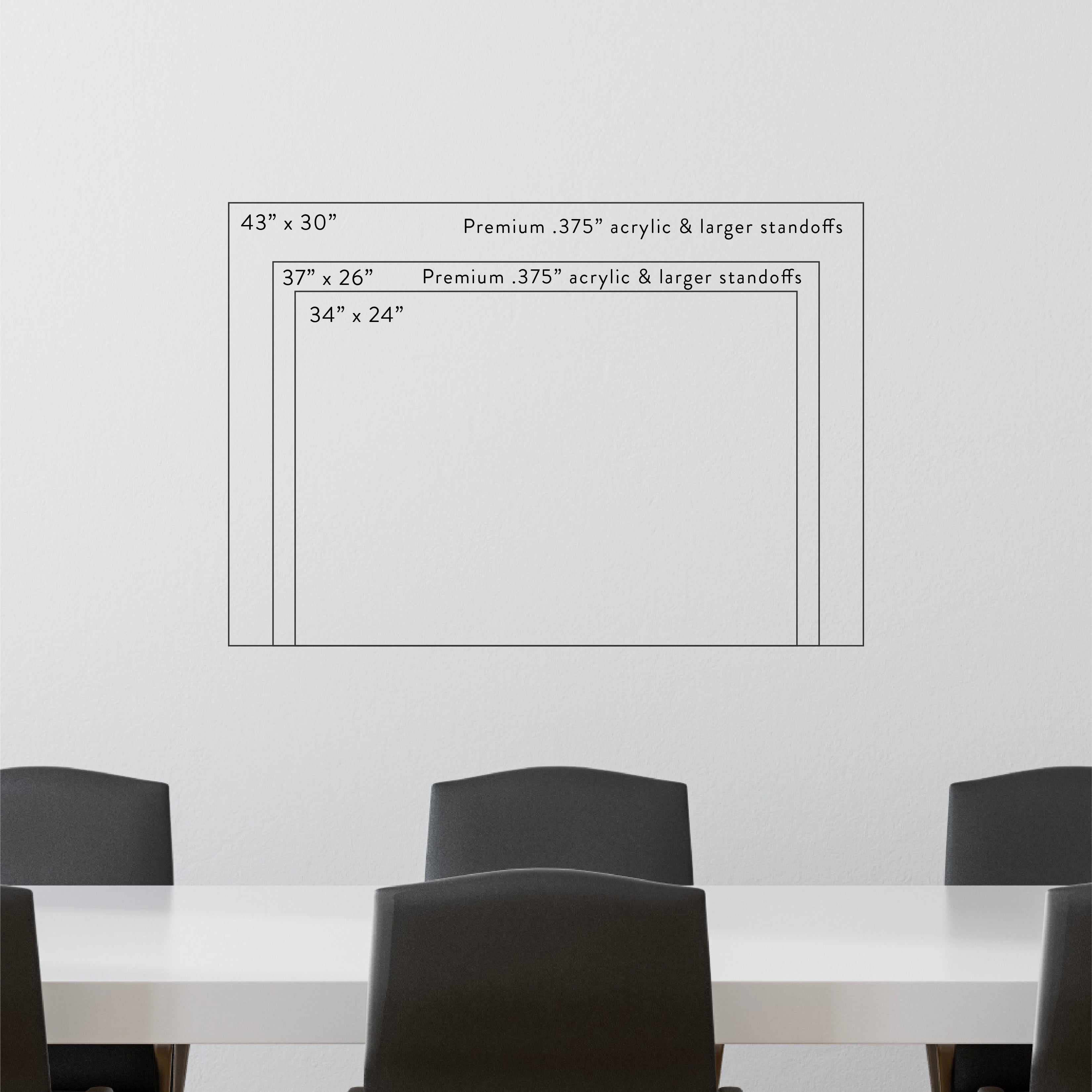 12 Month Full Year Acrylic Wall Calendar
