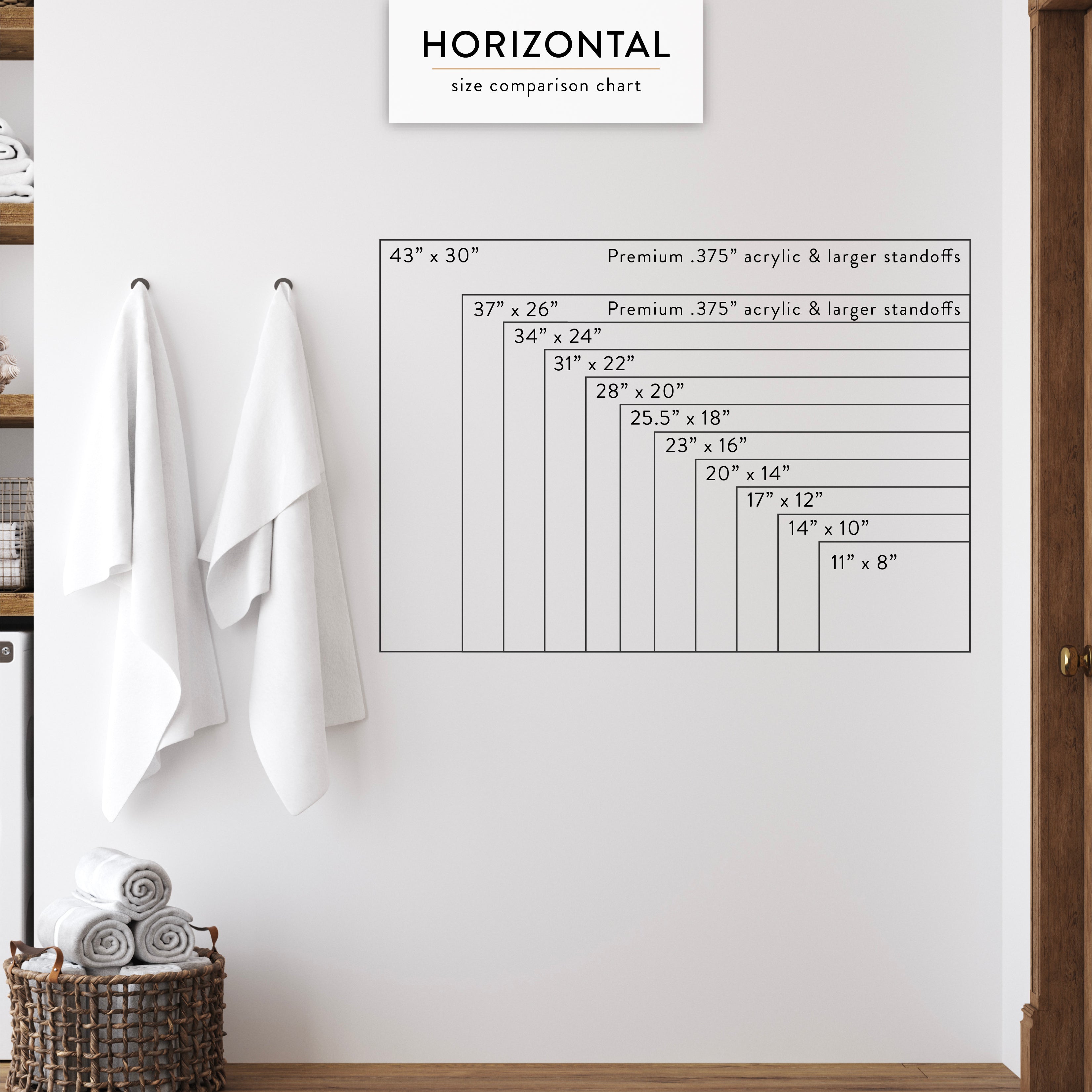 Monthly & Double Sidebar Info Acrylic Wall Calendar
