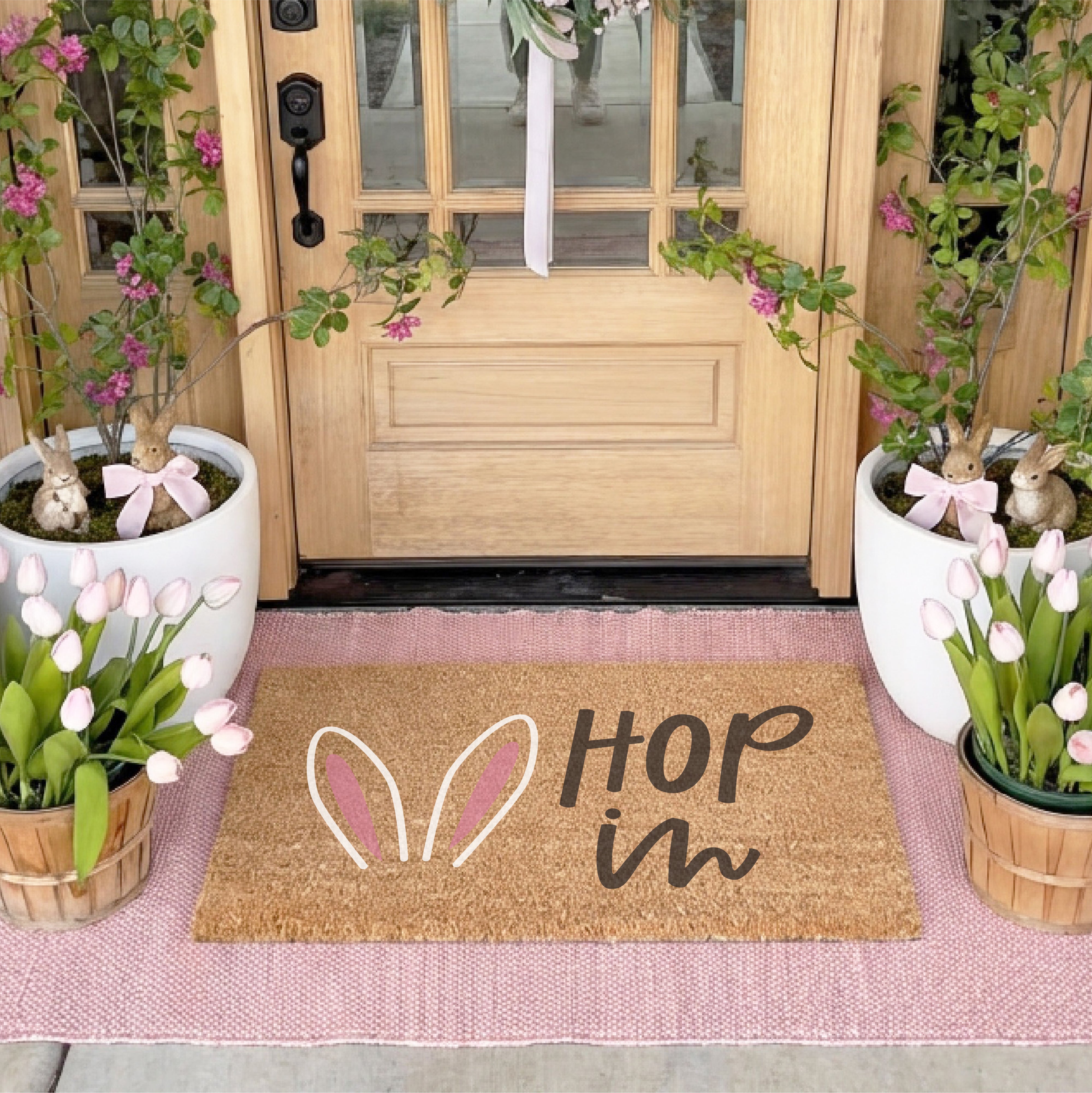 Hop In Bunny Ears Doormat