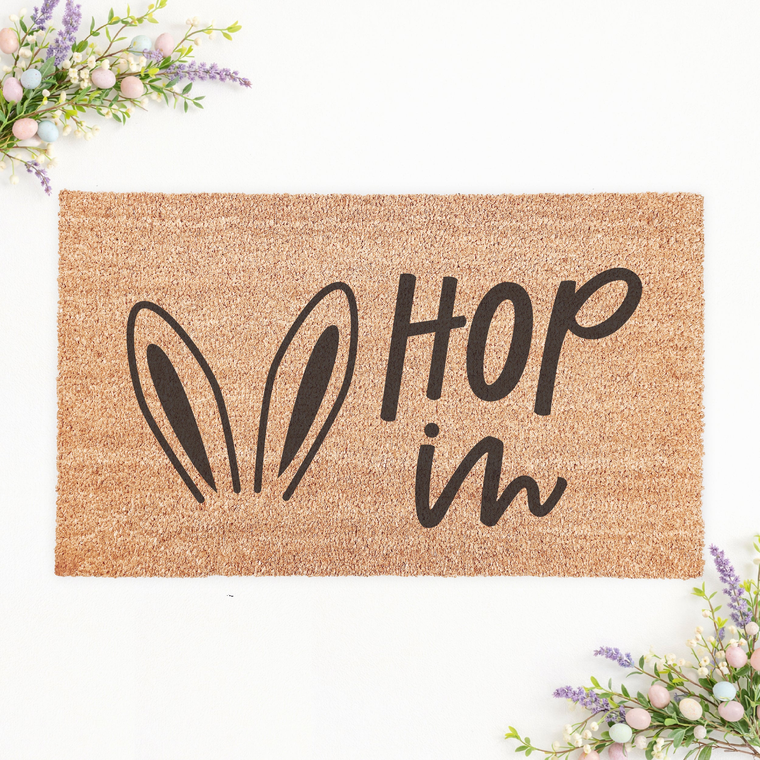 Hop In Bunny Ears Doormat