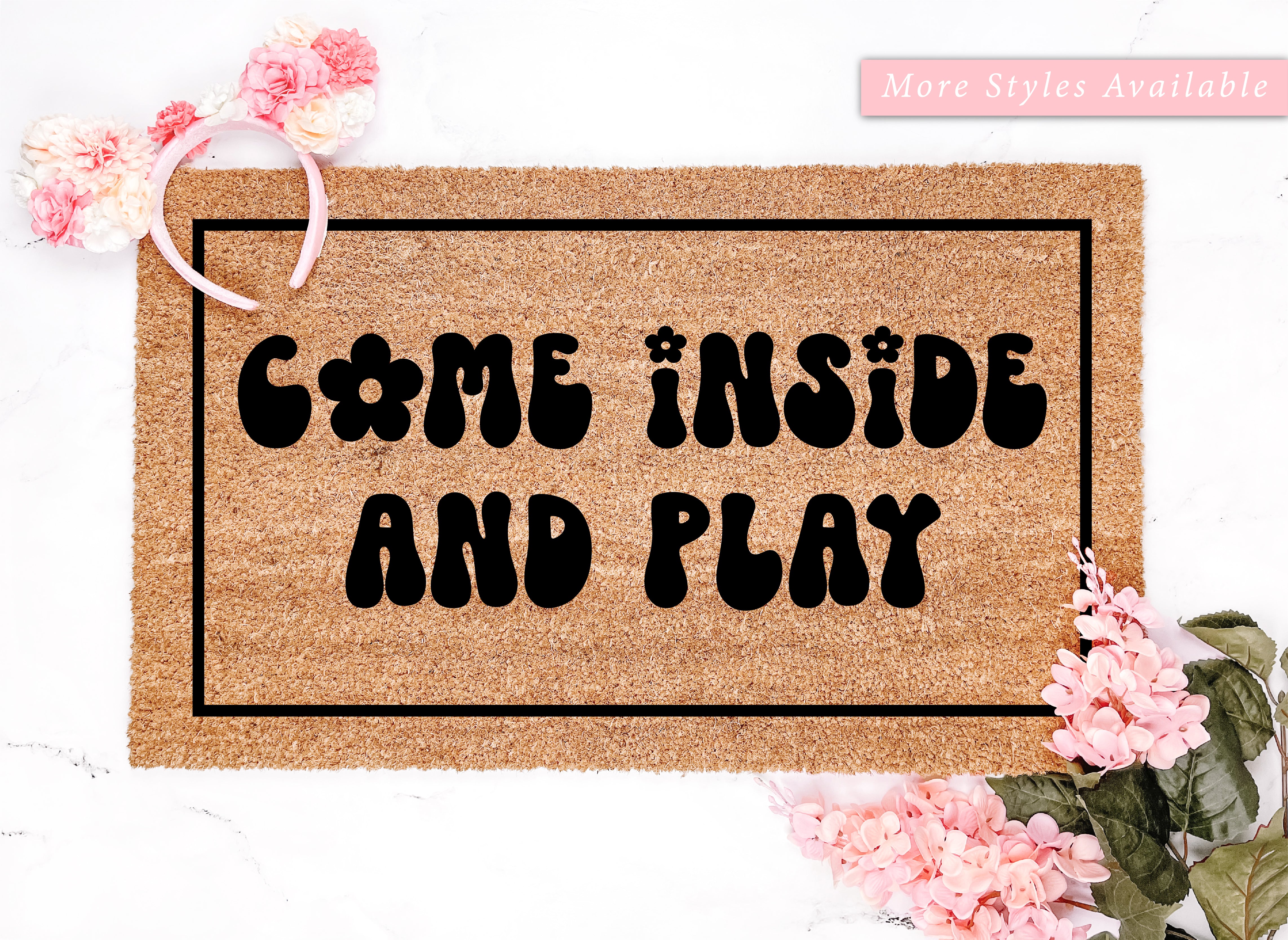 Come Inside Playhouse Doormat