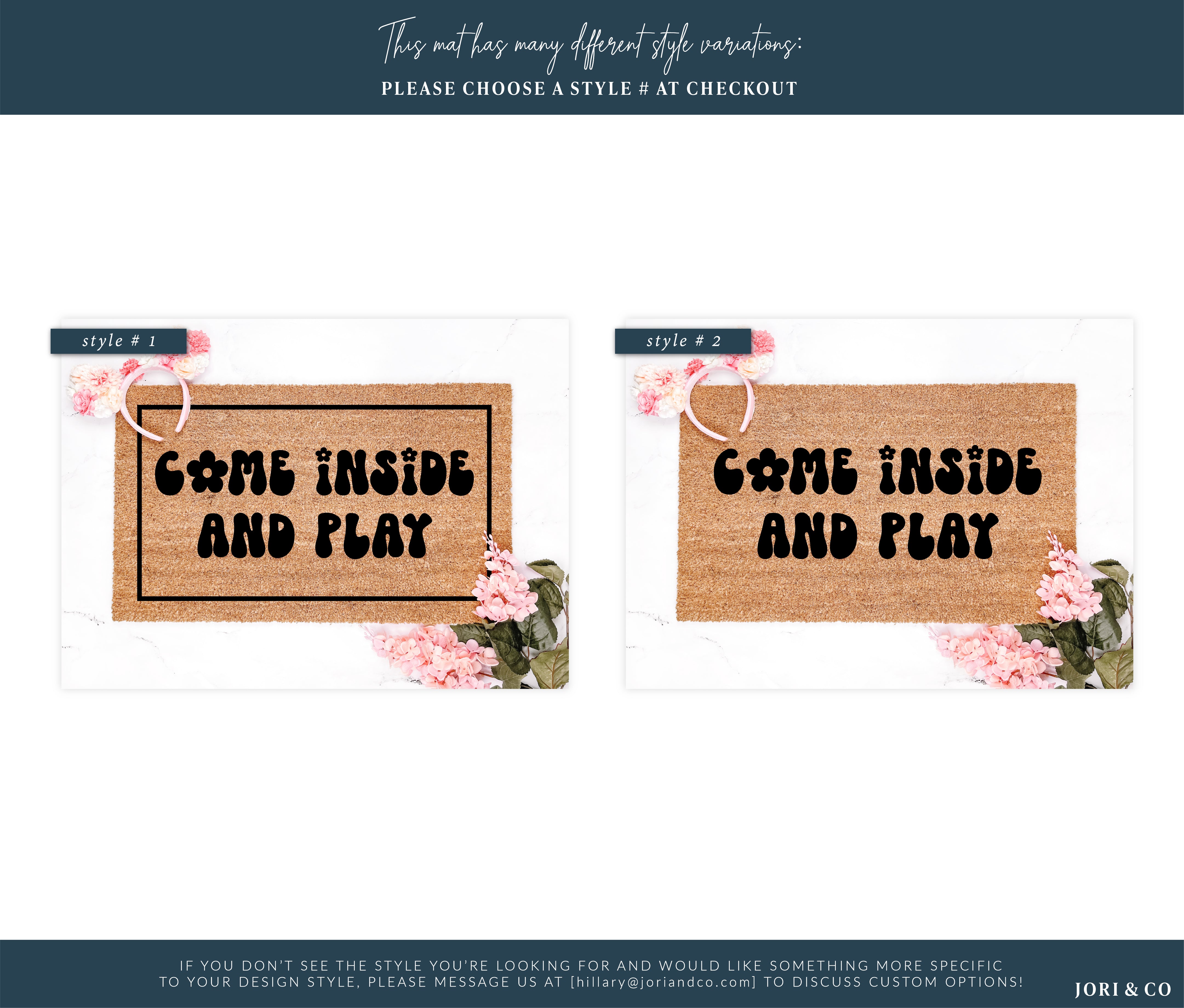Come Inside Playhouse Doormat