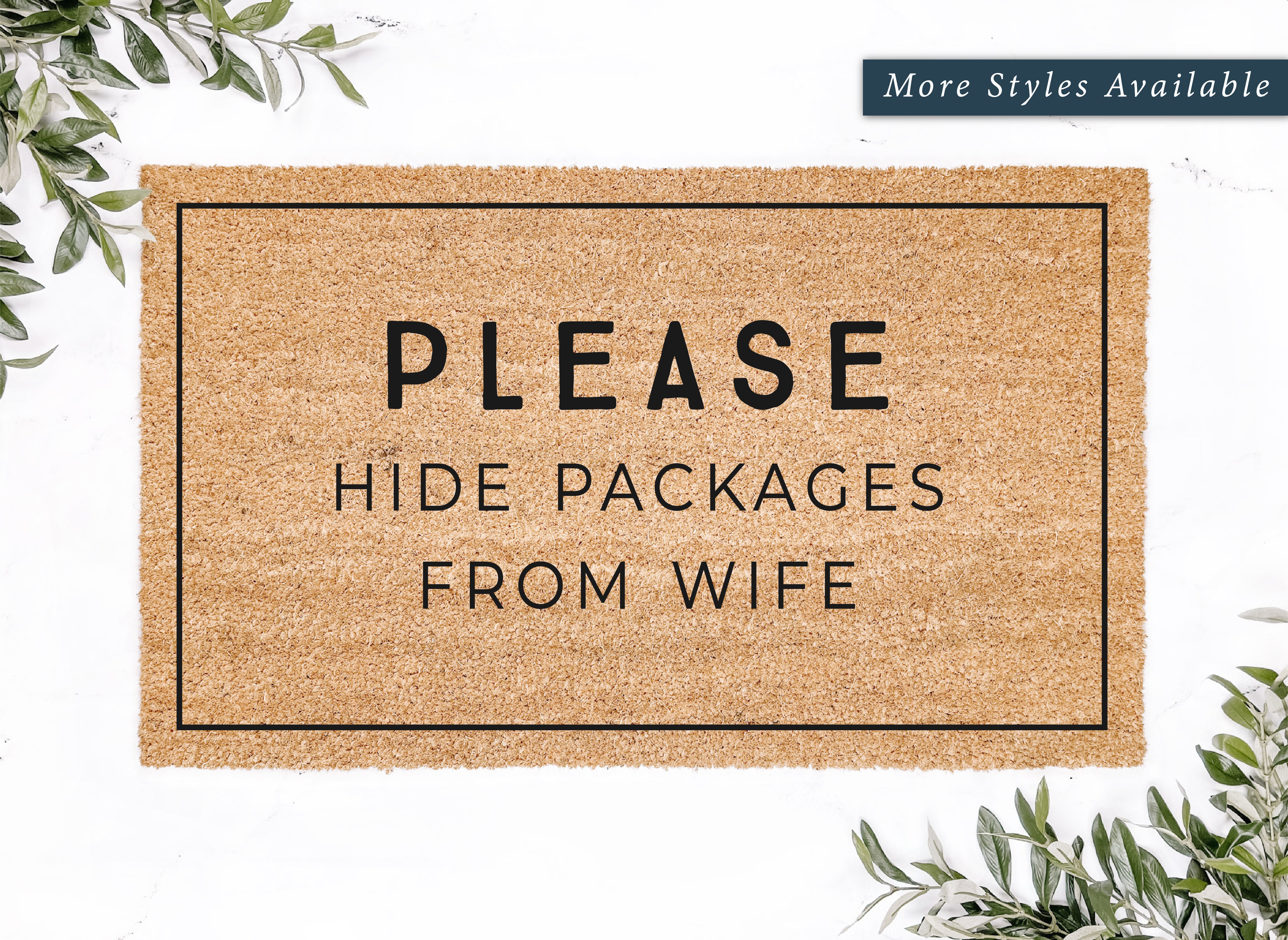 Please Hide Packages Doormat