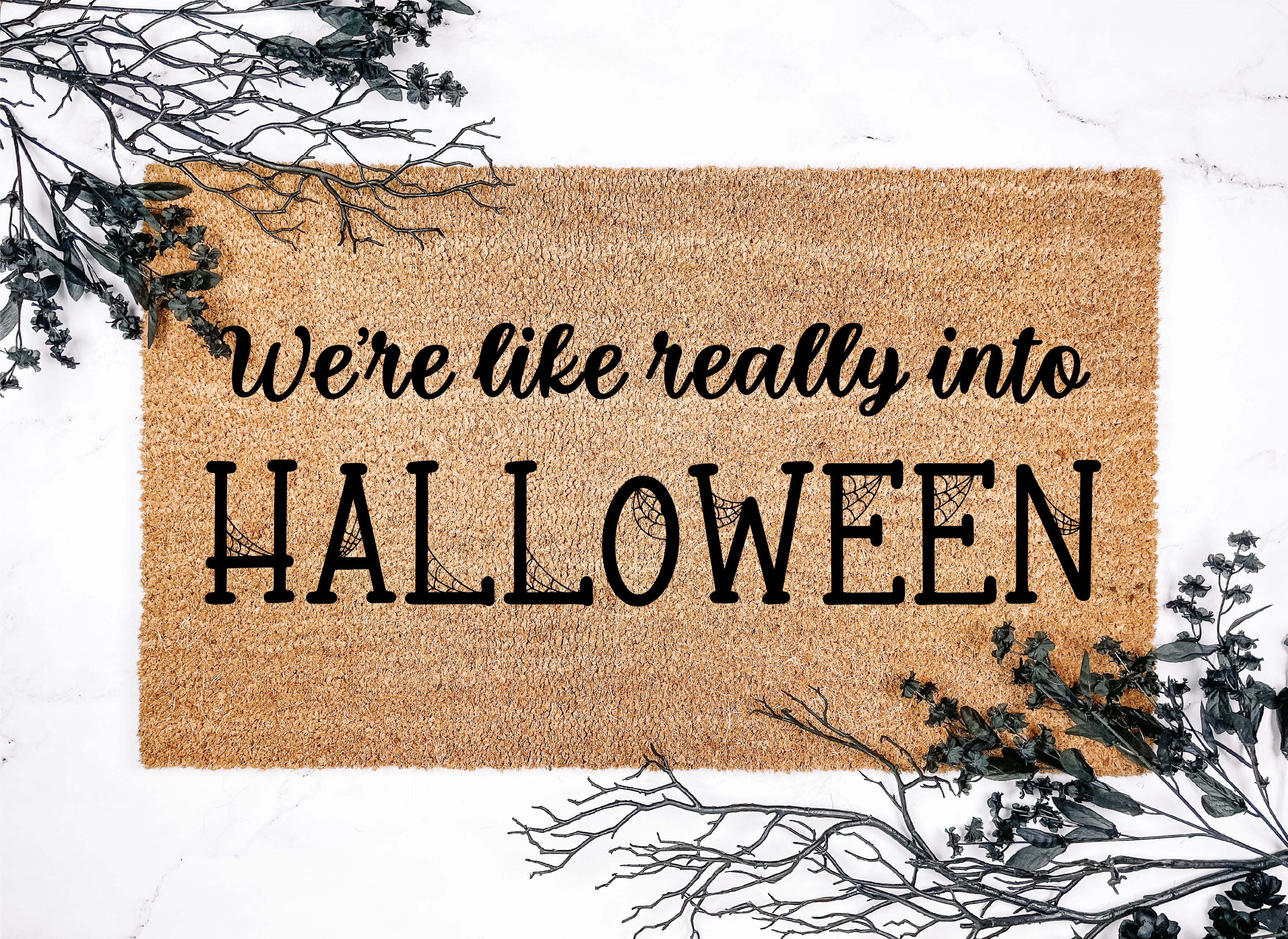 We're Like Really Into Halloween Doormat