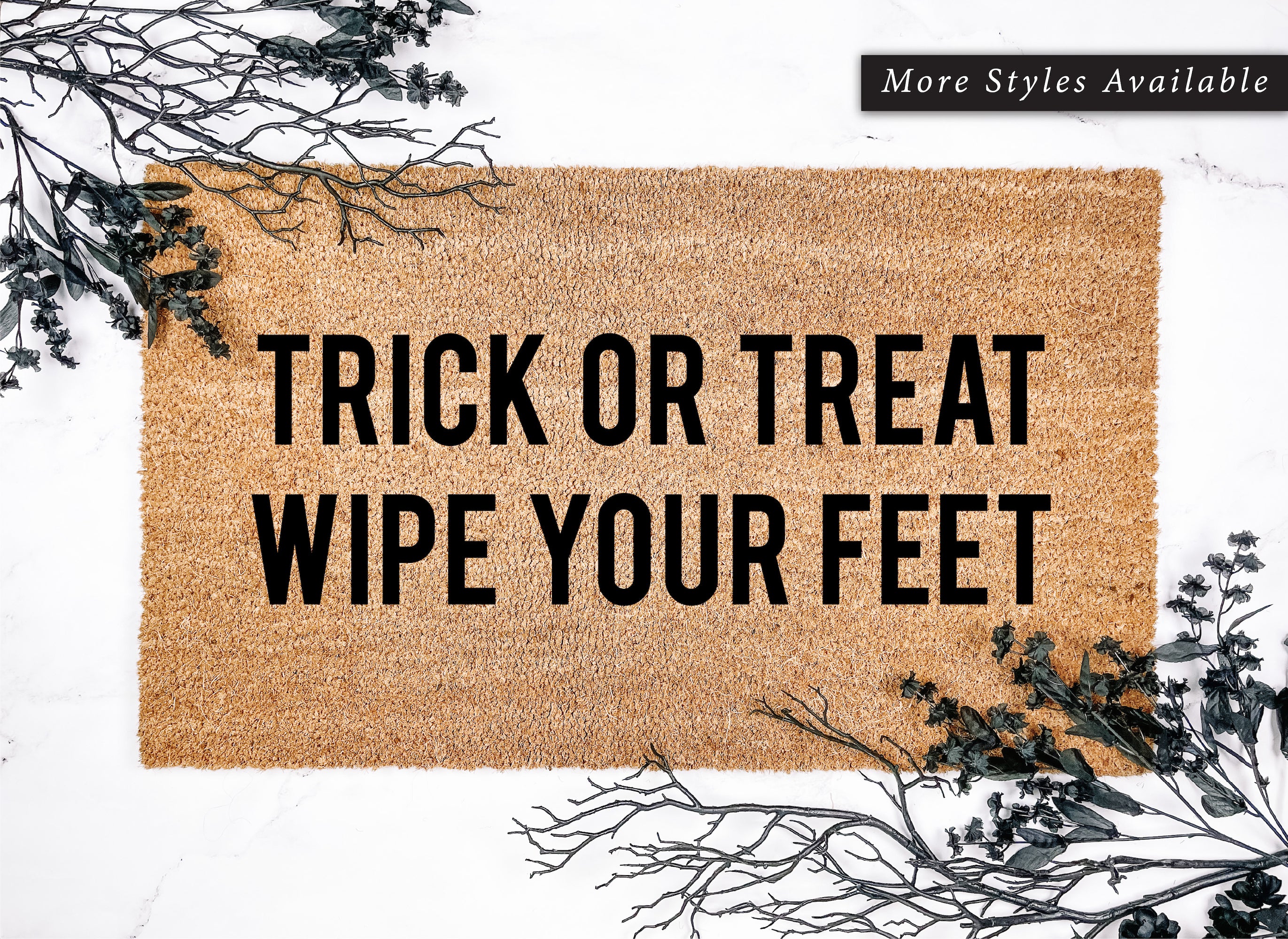Trick or Treat Wipe Your Feet Doormat