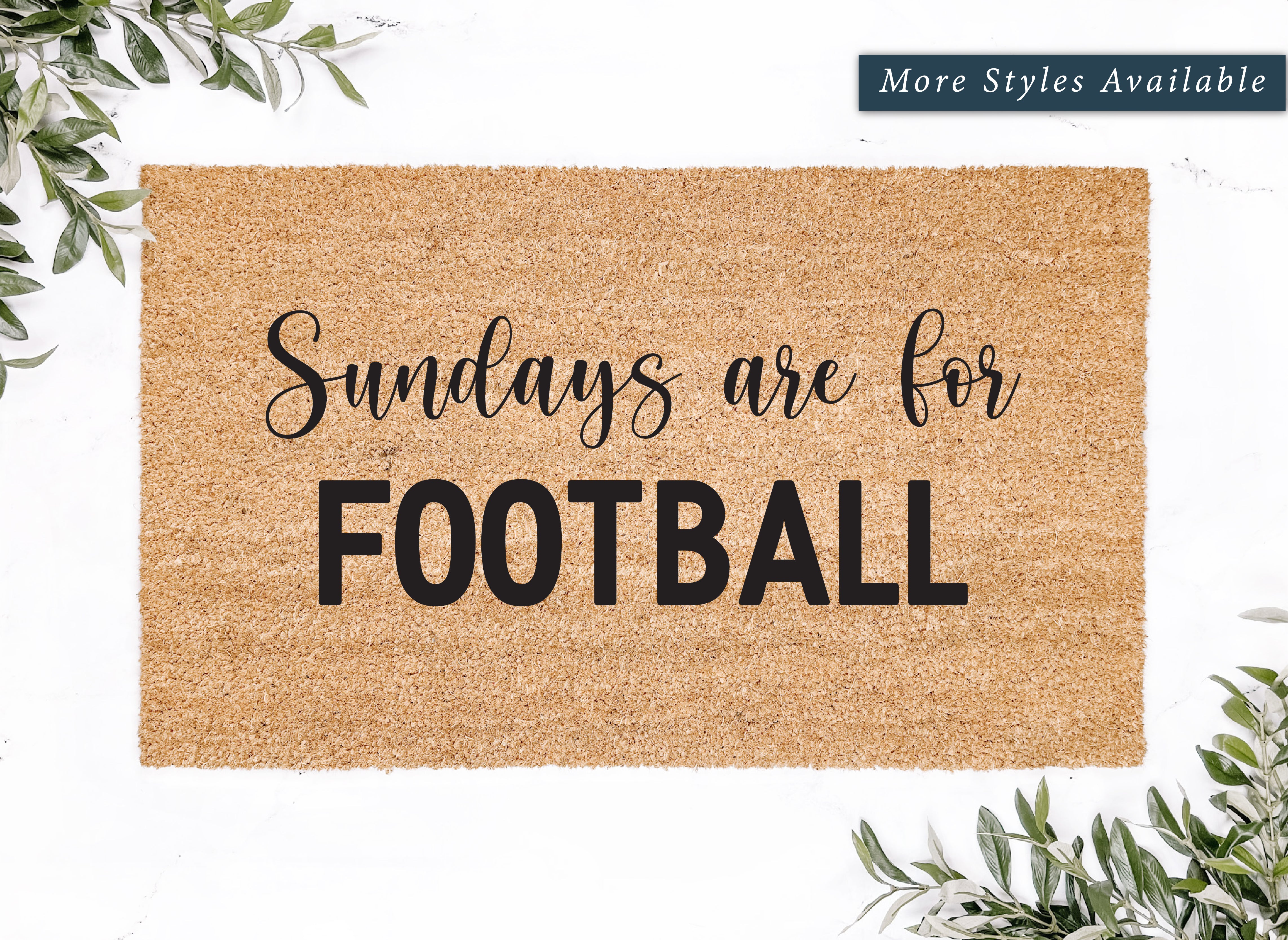 Sundays are for Football Doormat