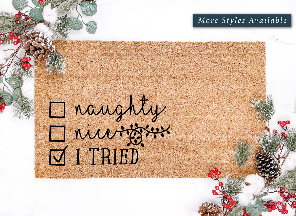 Santa's Checklist Doormat — joriandco
