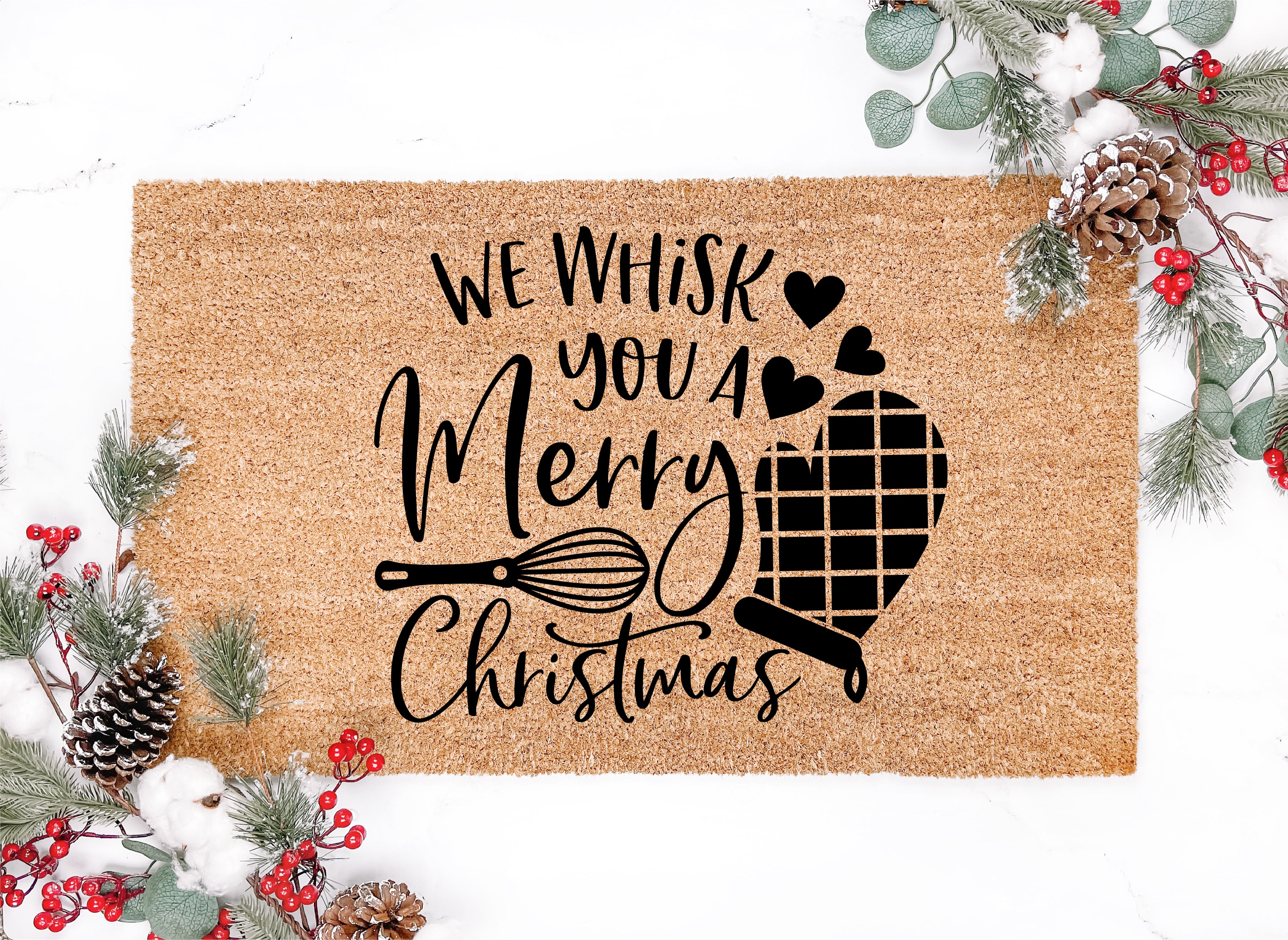 We Whisk You A Merry Christmas Doormat