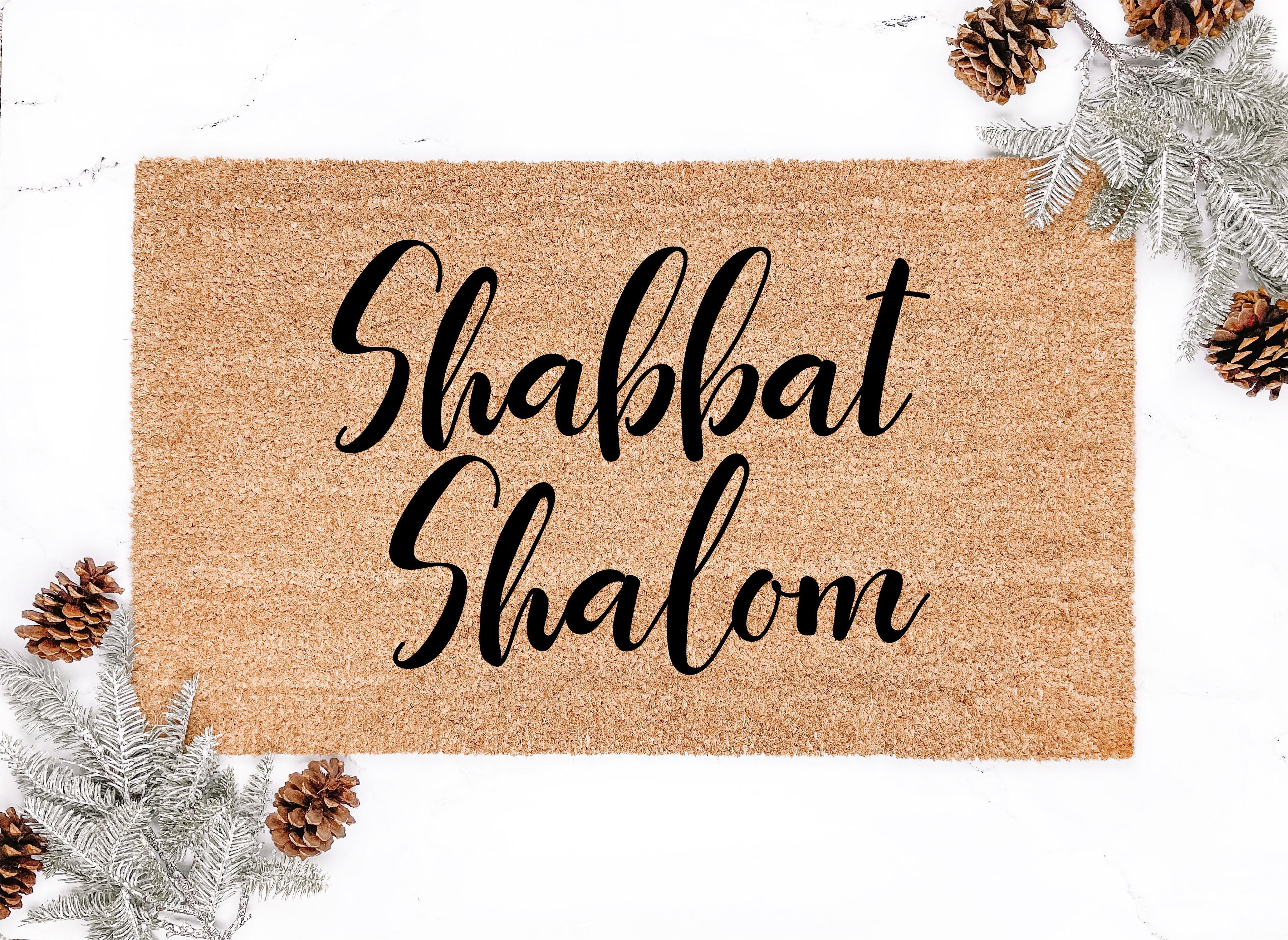 Shabbat Shalom Doormat