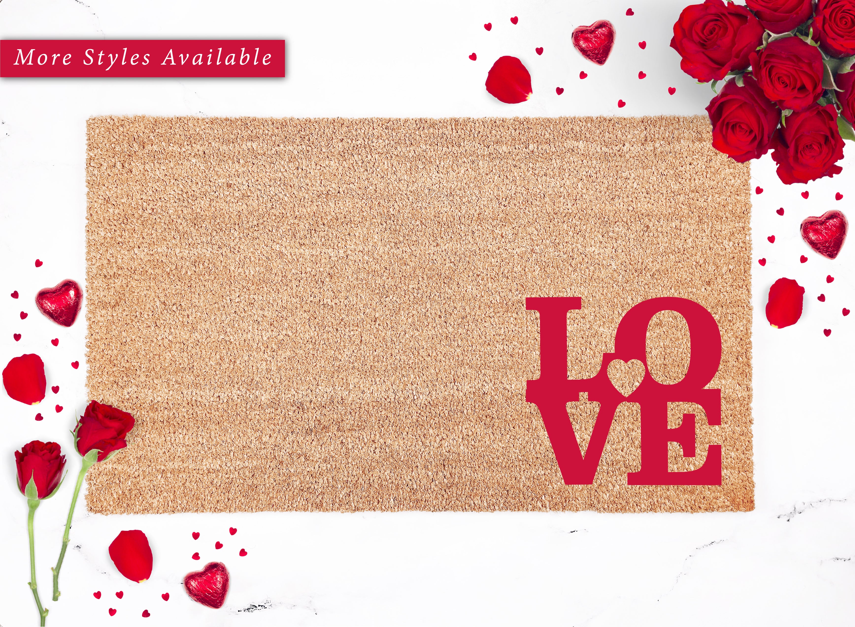 LOVE Heart Cutout Doormat