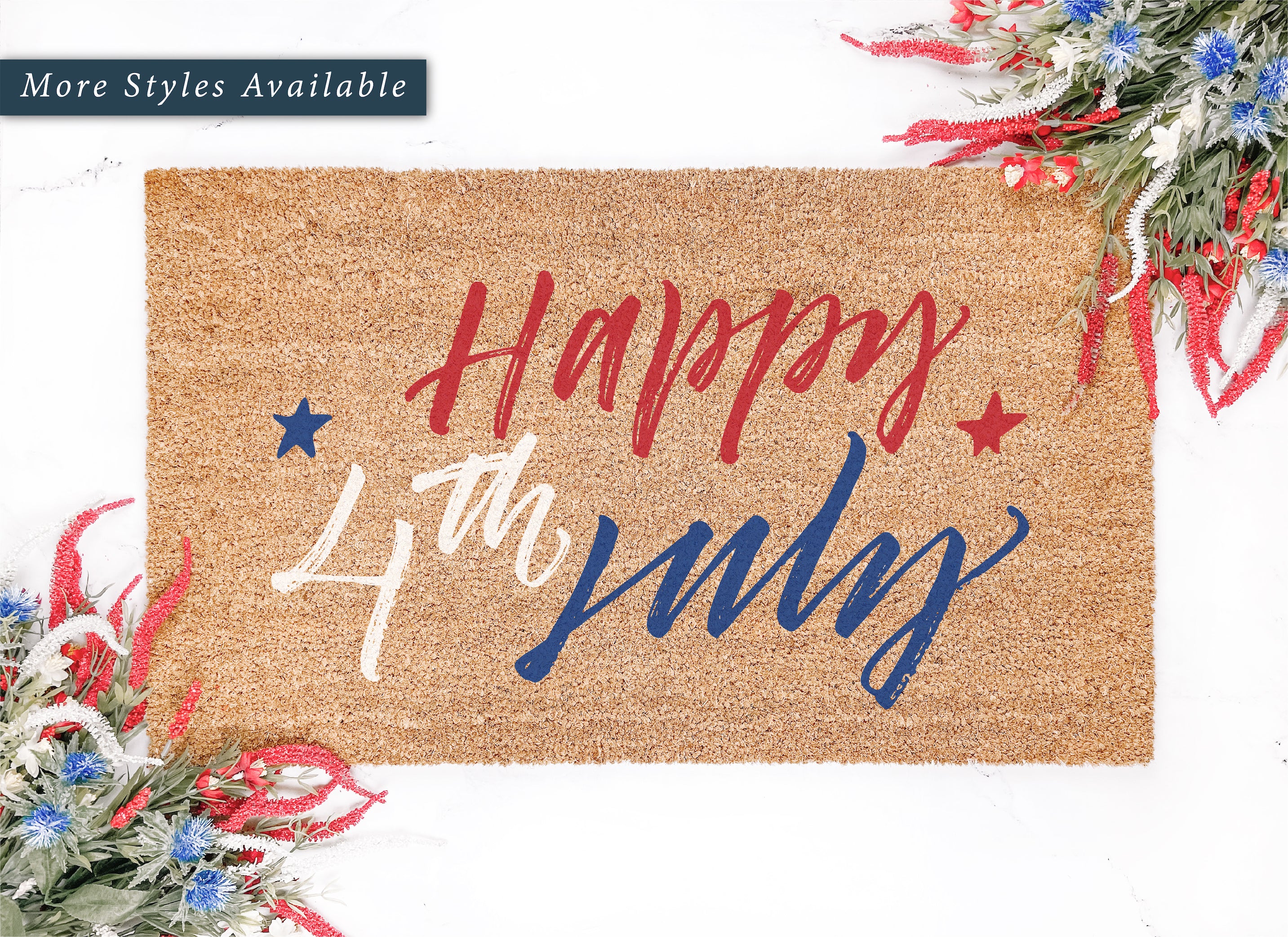 Happy 4th of July Color Doormat