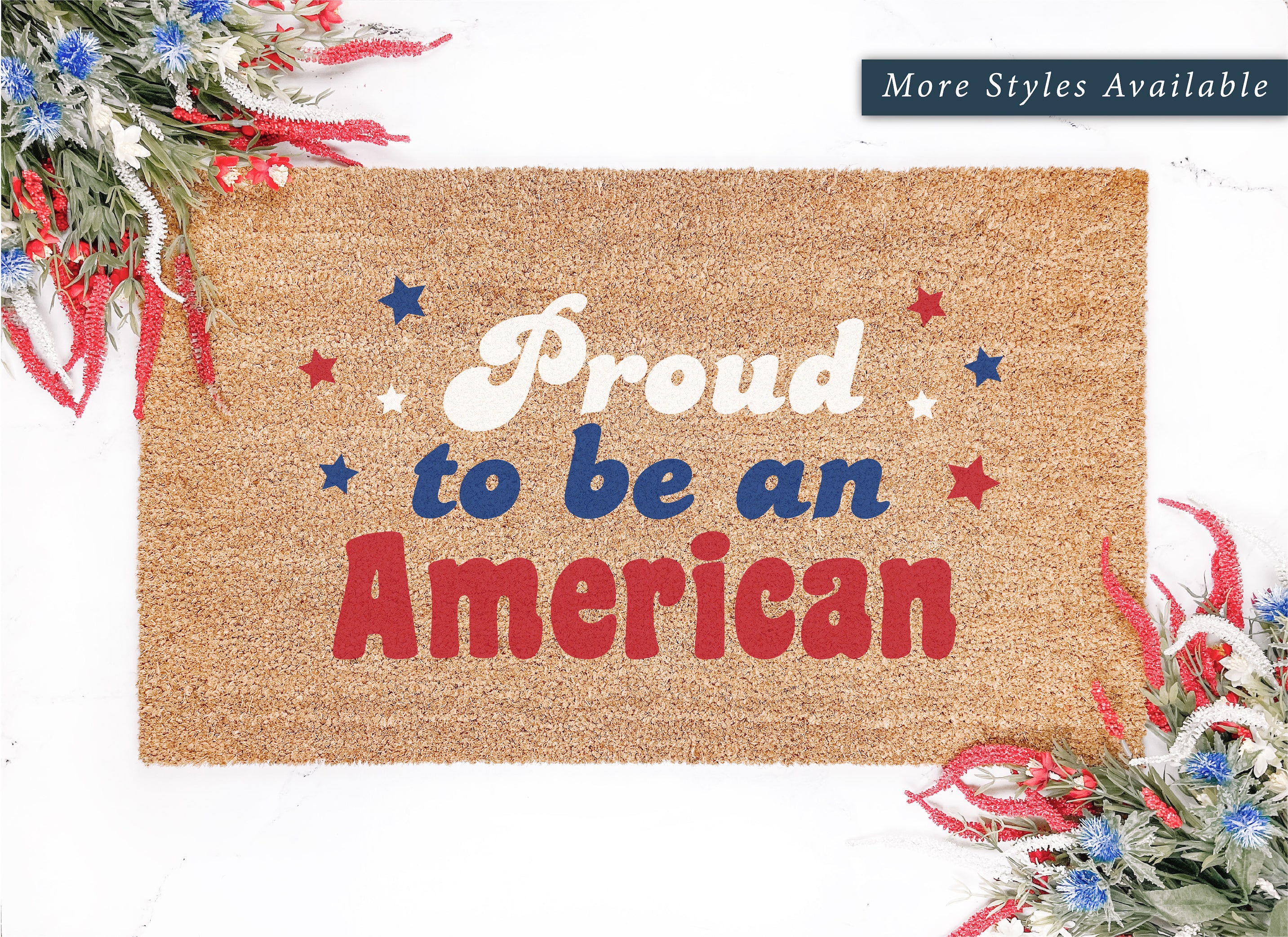 Proud To Be An American Color Doormat
