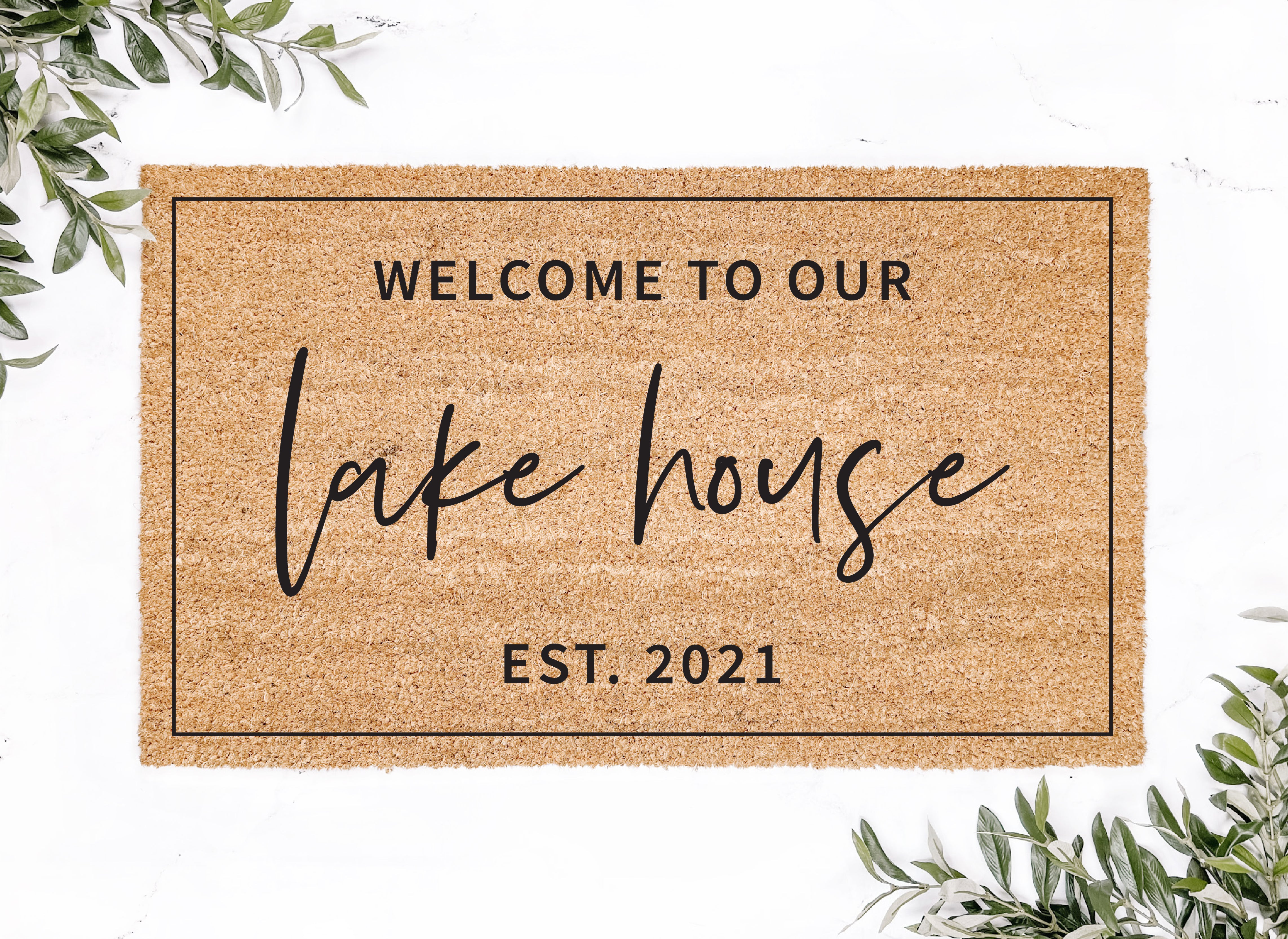 Personalized Welcome To Our Lake House Doormat