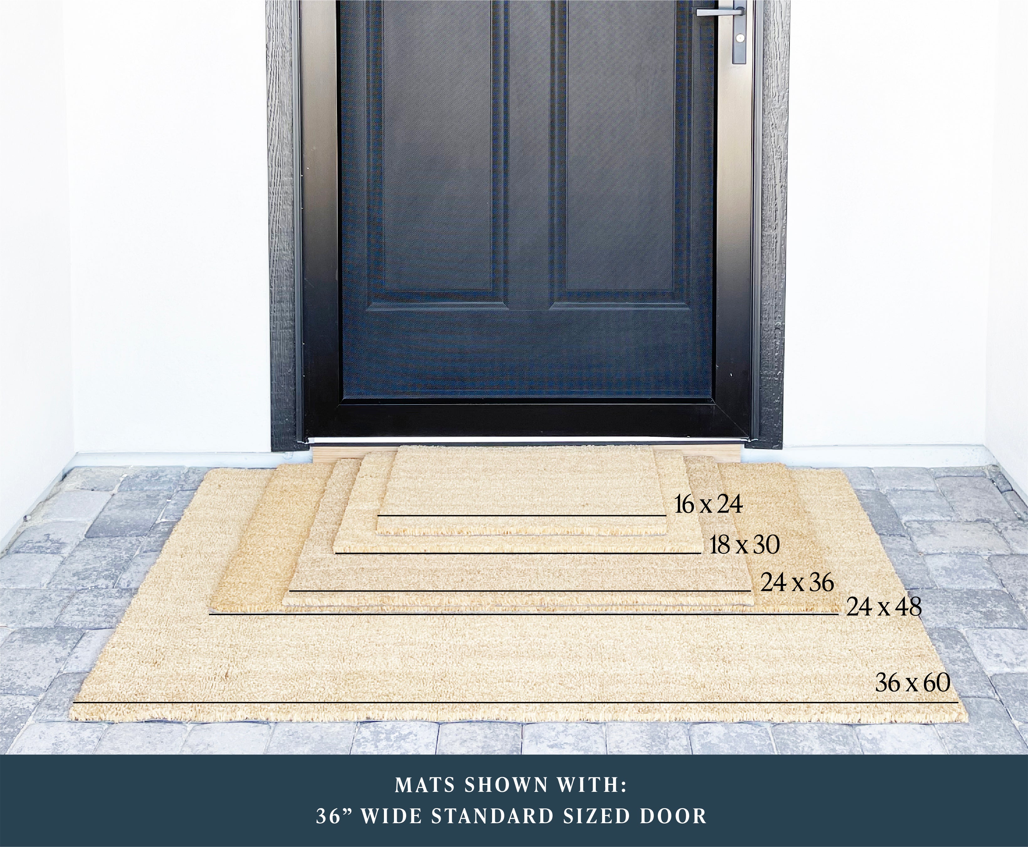 Welcome With Personalized Address or Last Name Doormat